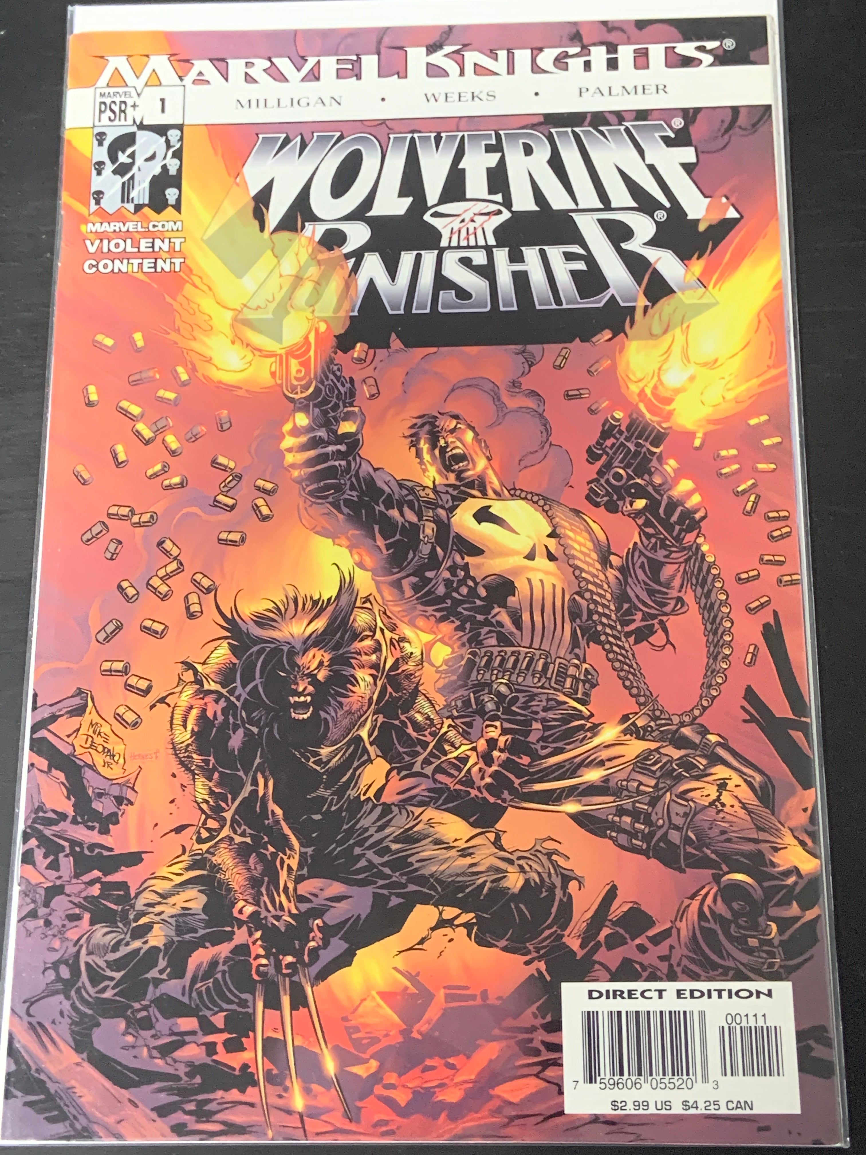 Wolverine vs Punisher 1 Marvel Knights 2994 Mike Deodato Cover