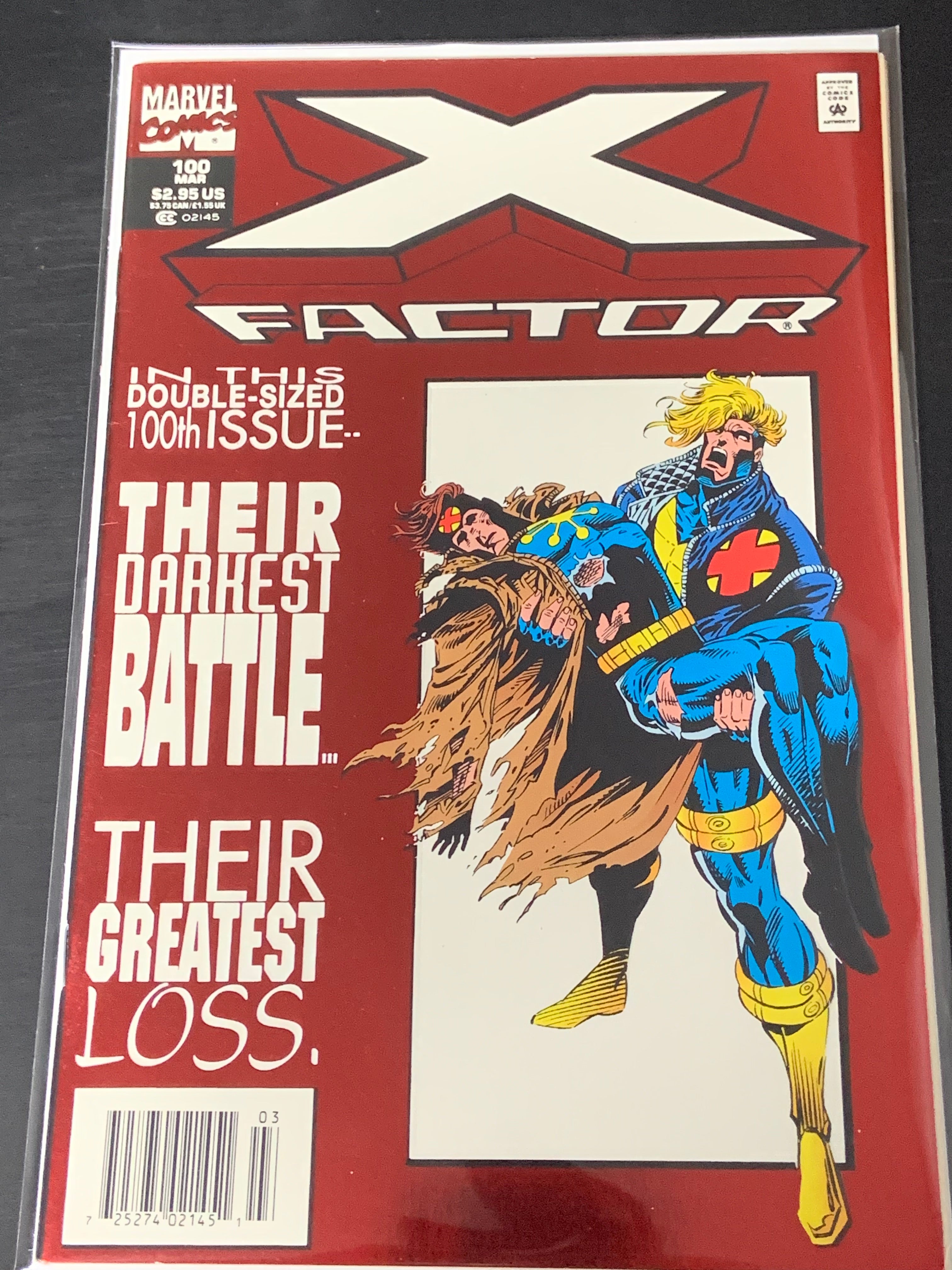 X-Factor 100 Marvel 1994 Foil Newsstand The Death of Multiple Man