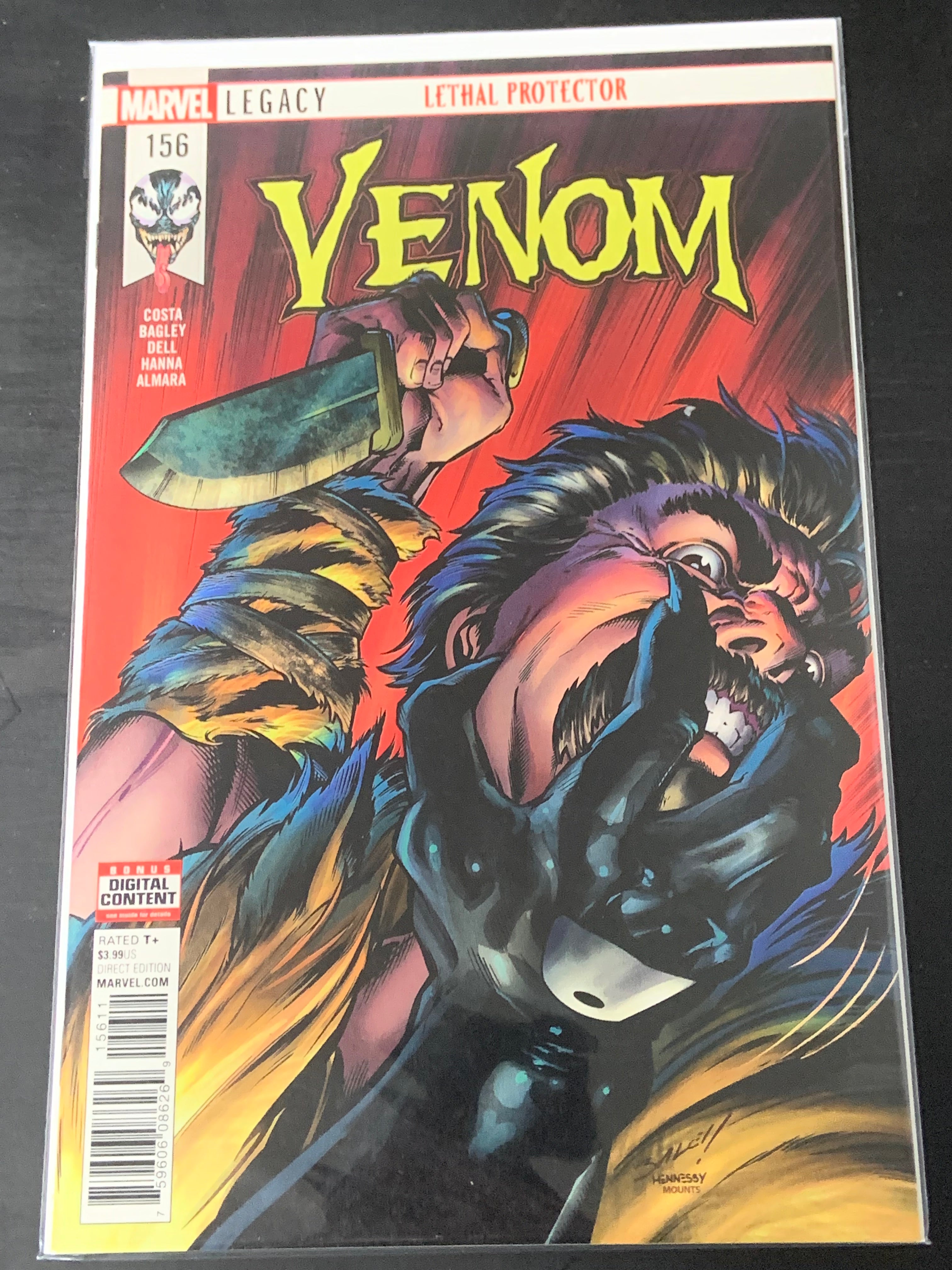 Venom 156 Marvel 2017 Venom vs Kraven