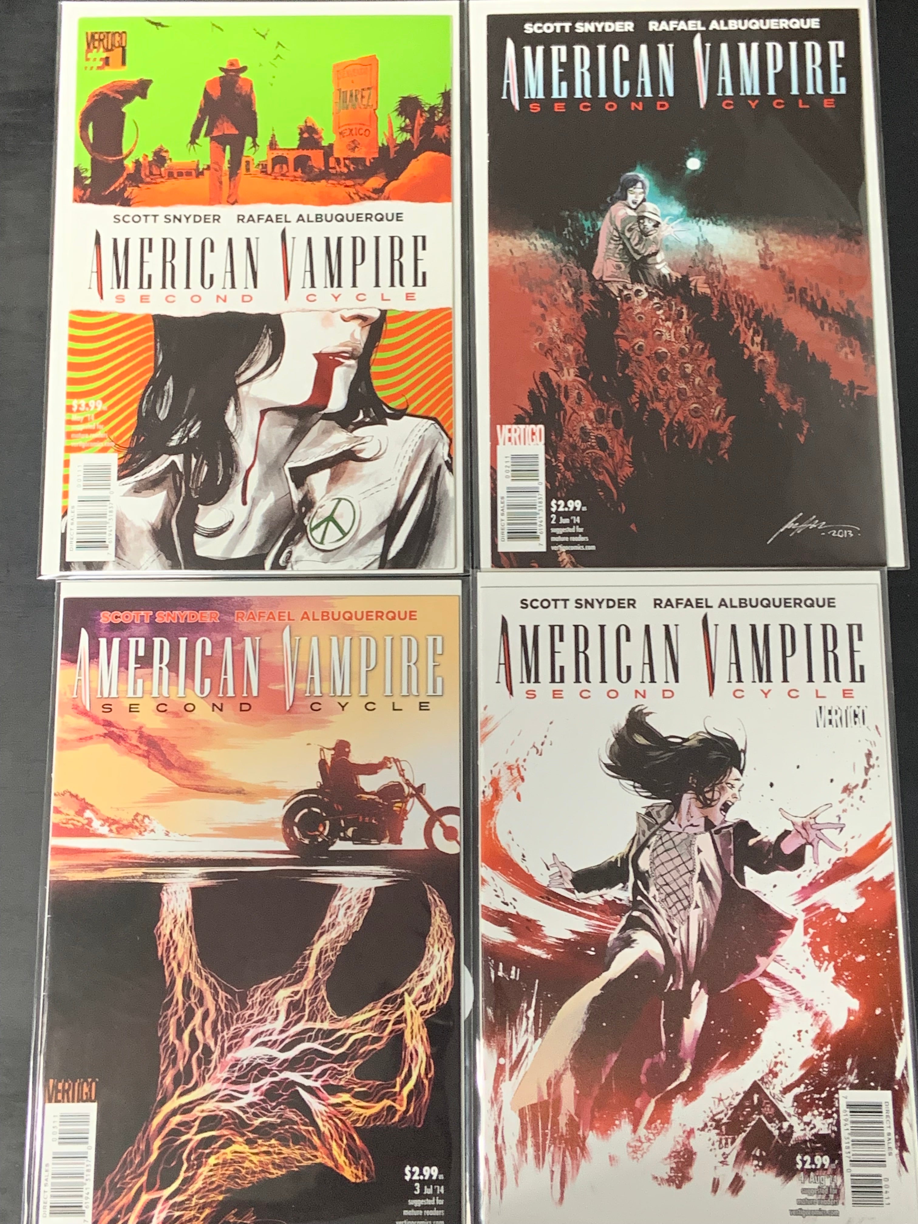 American Vampire Second Cycle 1-4 Vertigo 2014 Set of 4