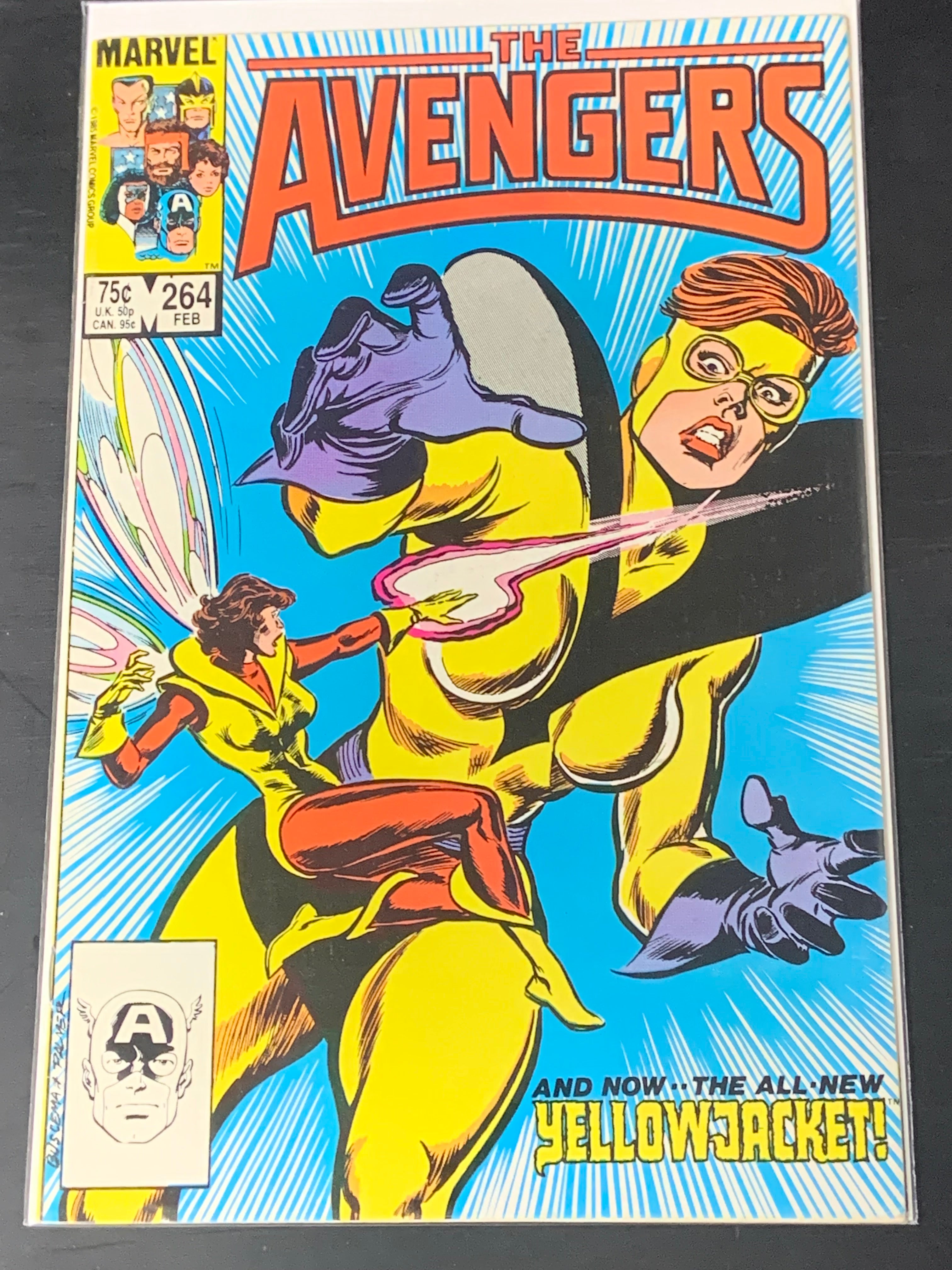 Avengers 264 Marvel 1985 1st App of the New Yellowjacket
