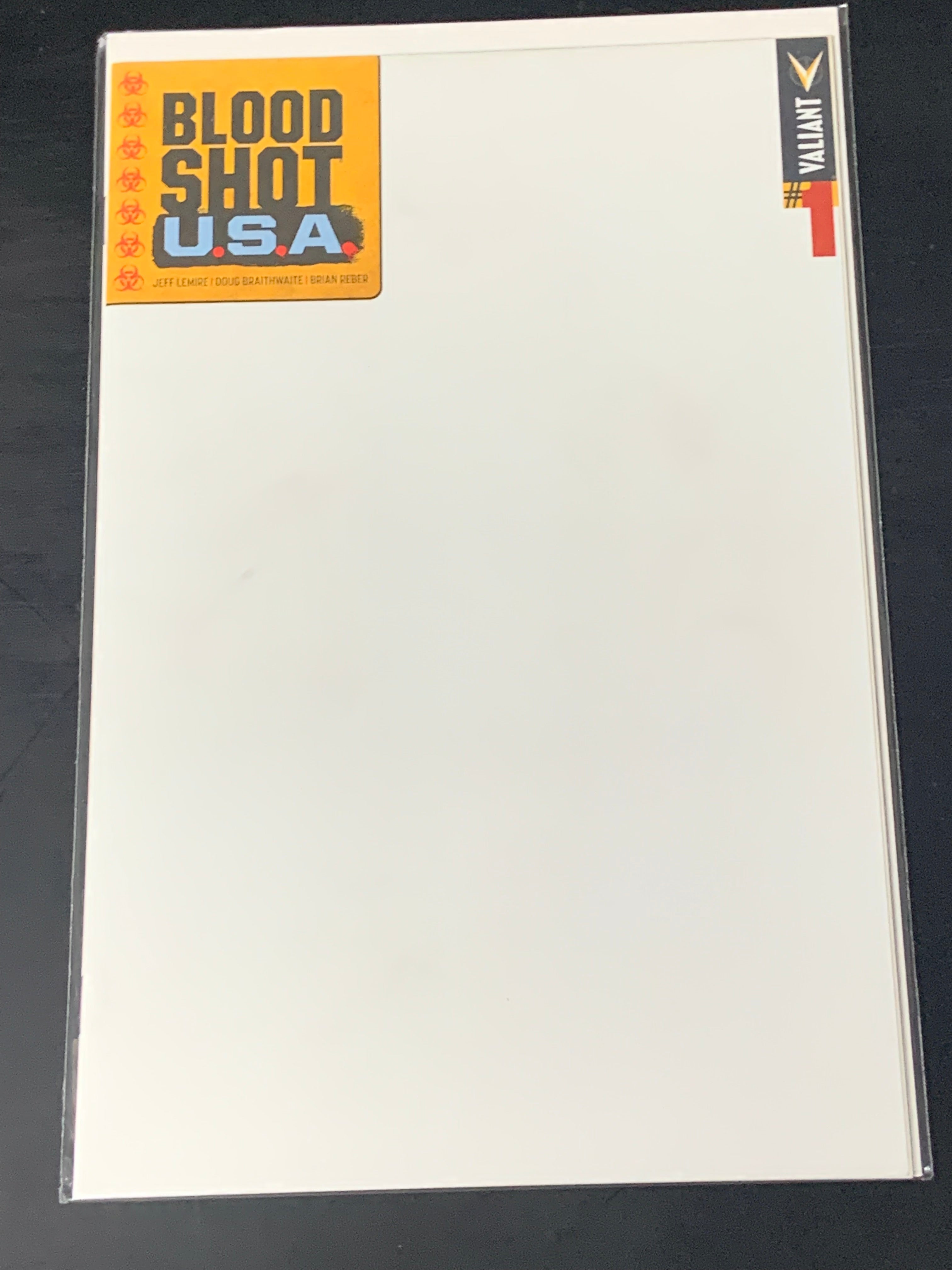 Bloodshot U.S.A 1 Valiant Comics Blank Sketch Variant