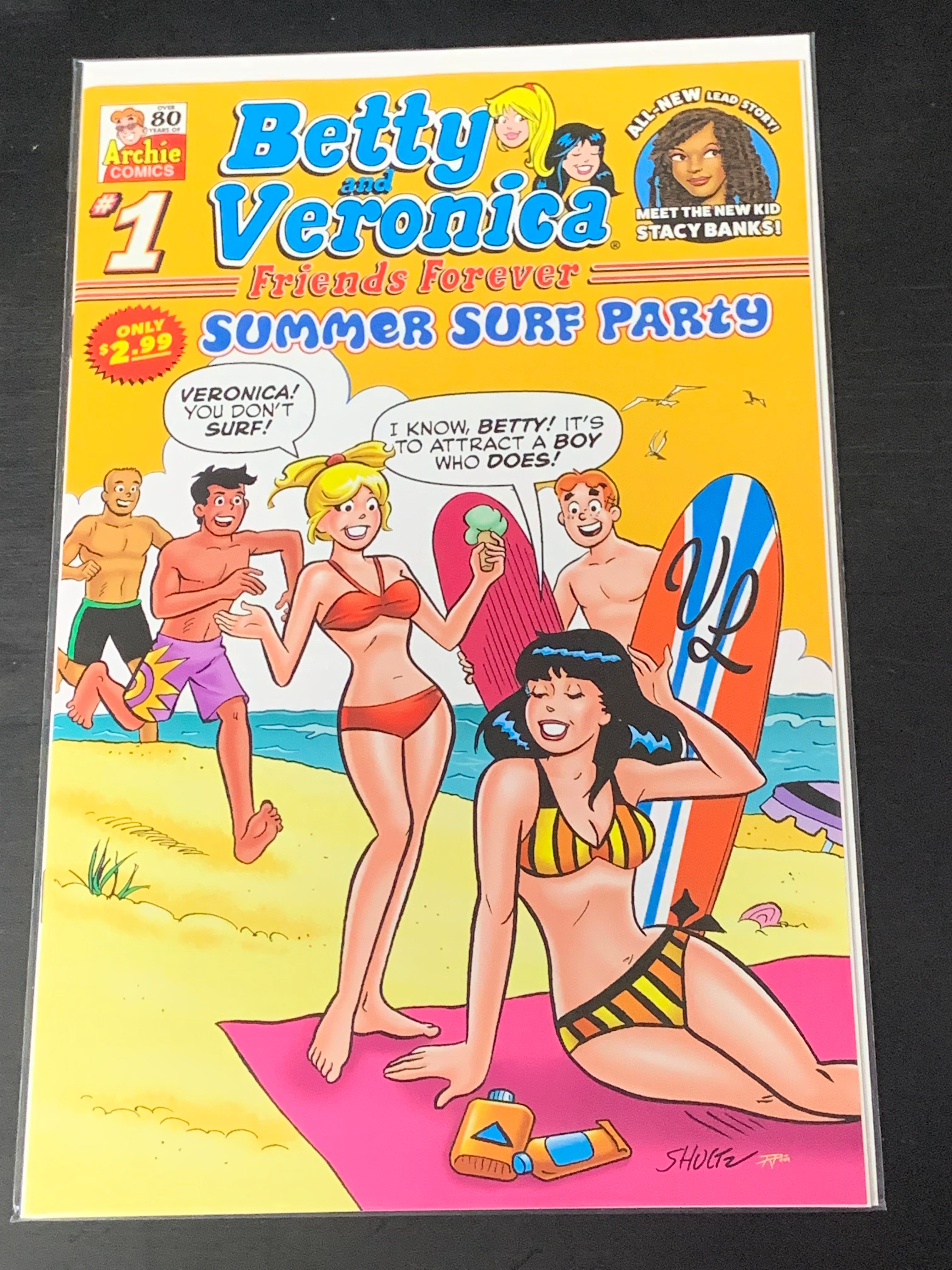 Betty and Veronica Summer Surf Party 1 2022 1st App of Stacy Banks