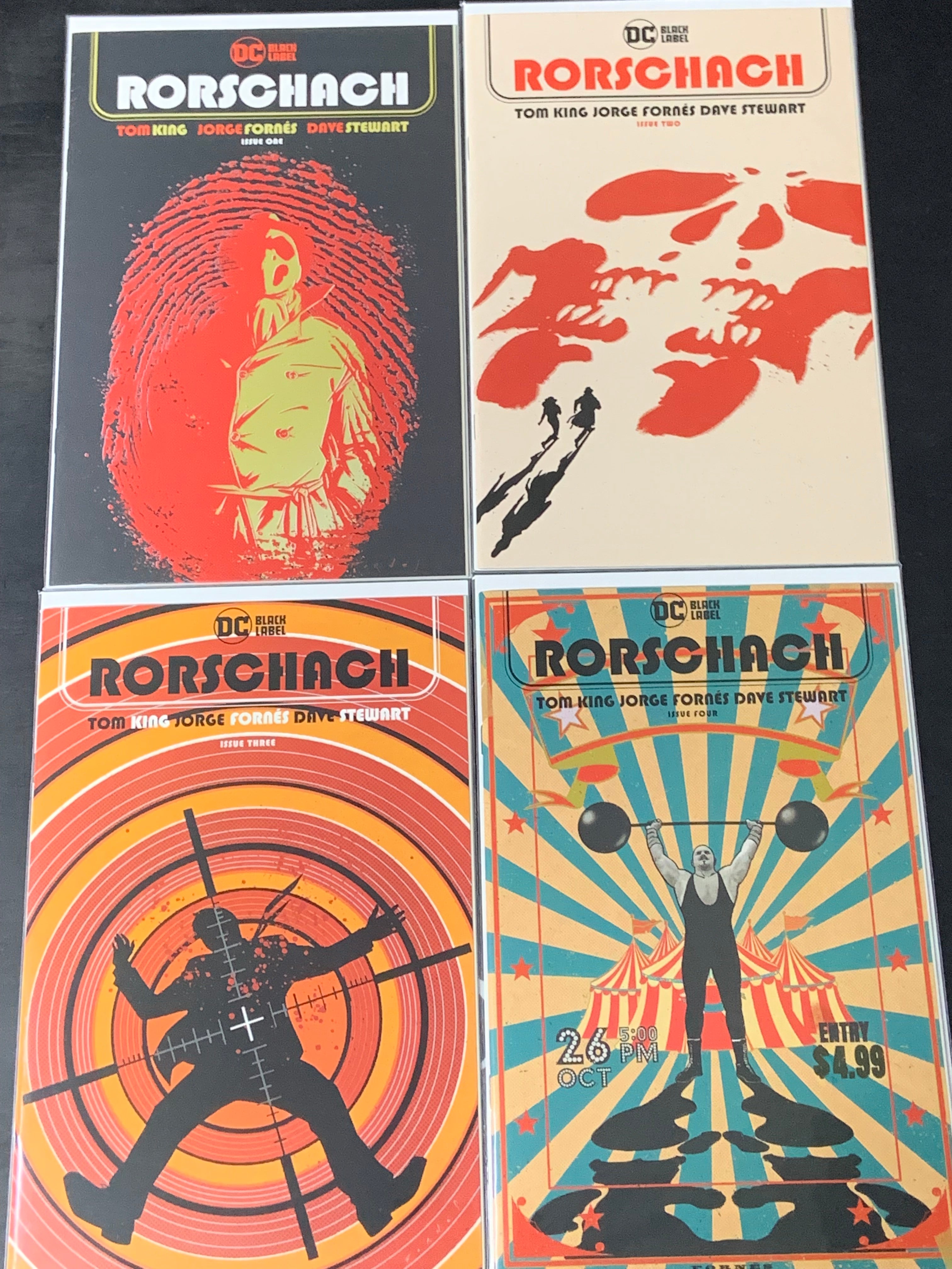 Rorschach 1-12 DC Black Label 2020 Set of 12