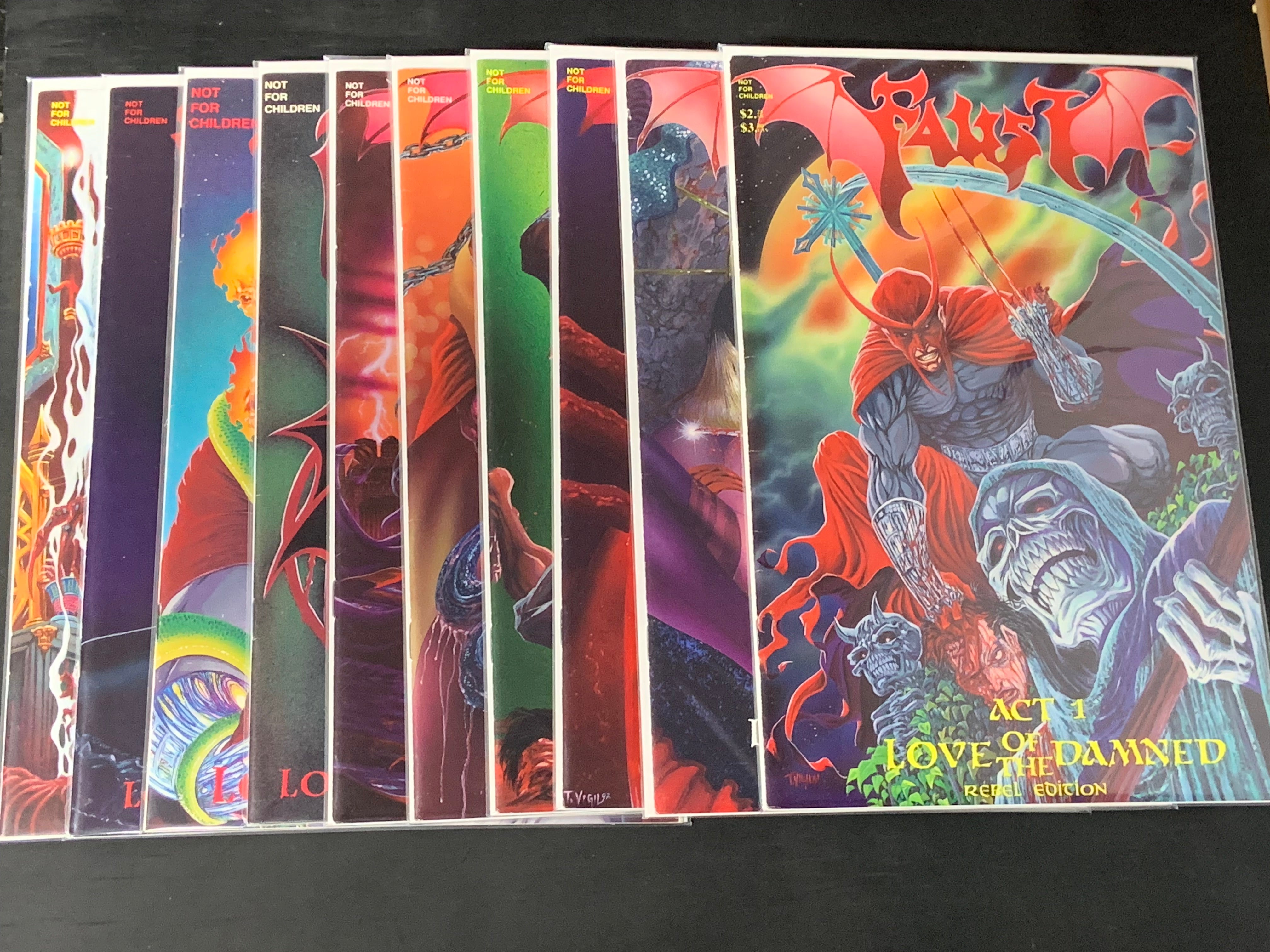 Faust 1-10 Northstar Comics 1989 Set of 10, Very Scarce Series