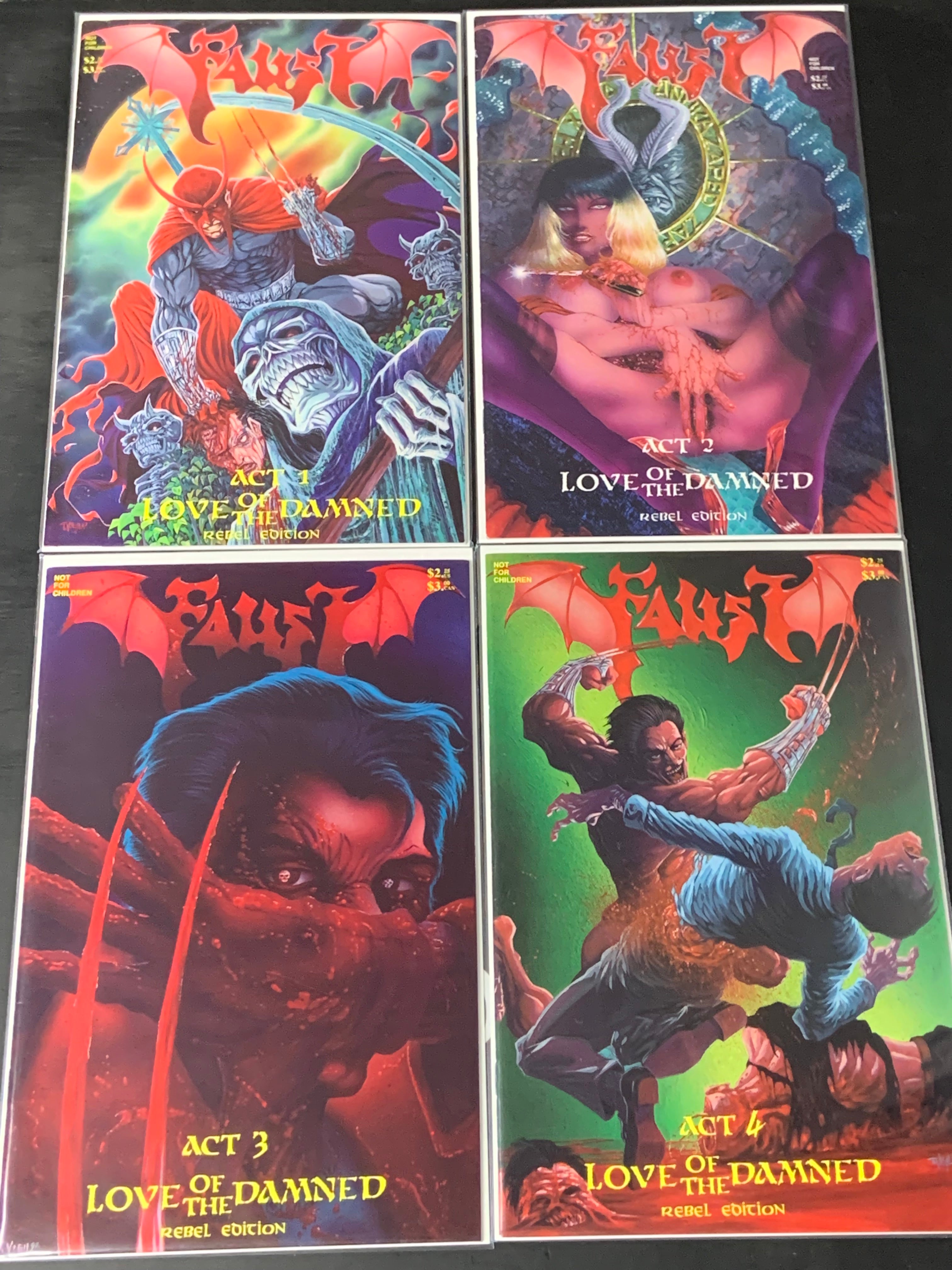 Faust 1-10 Northstar Comics 1989 Set of 10, Very Scarce Series
