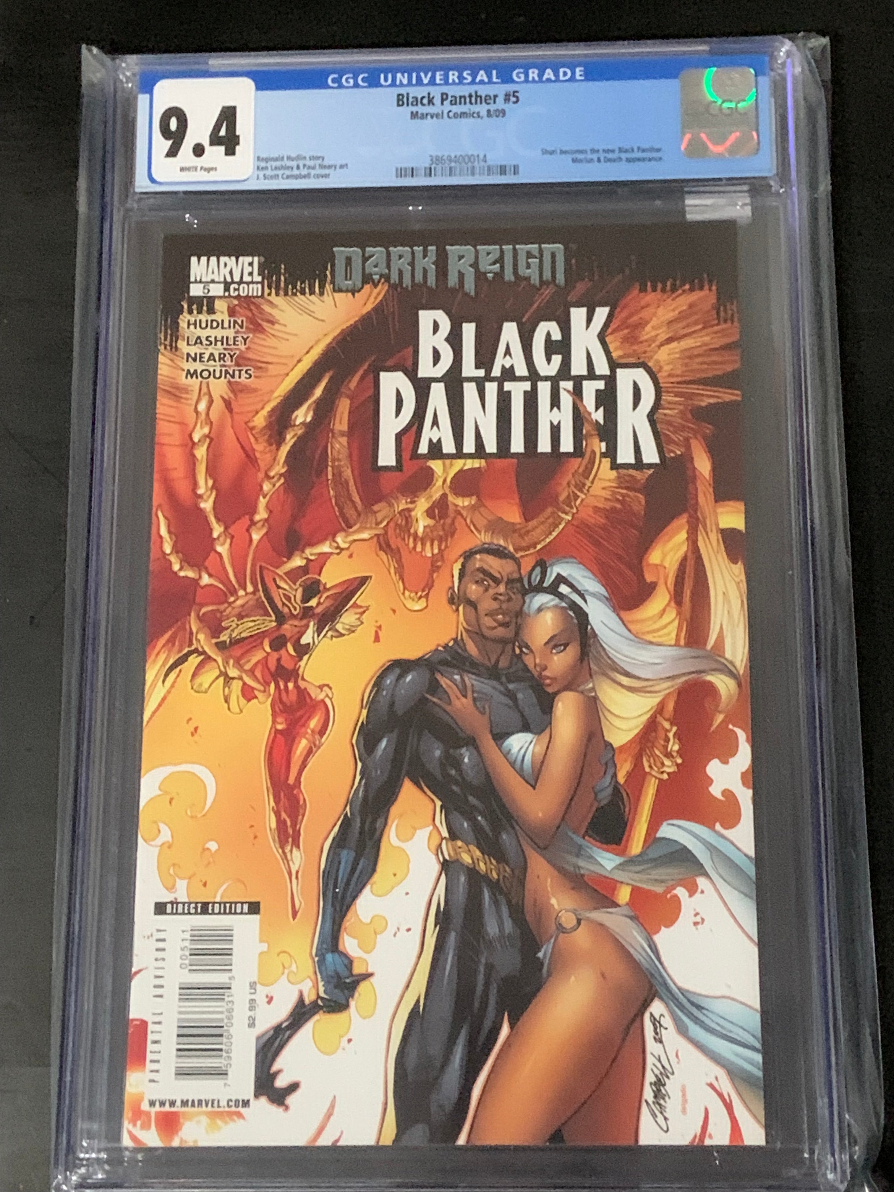Black Panther 5 2009 CGC 9.4 Shuri Becomes the new Black Panther!