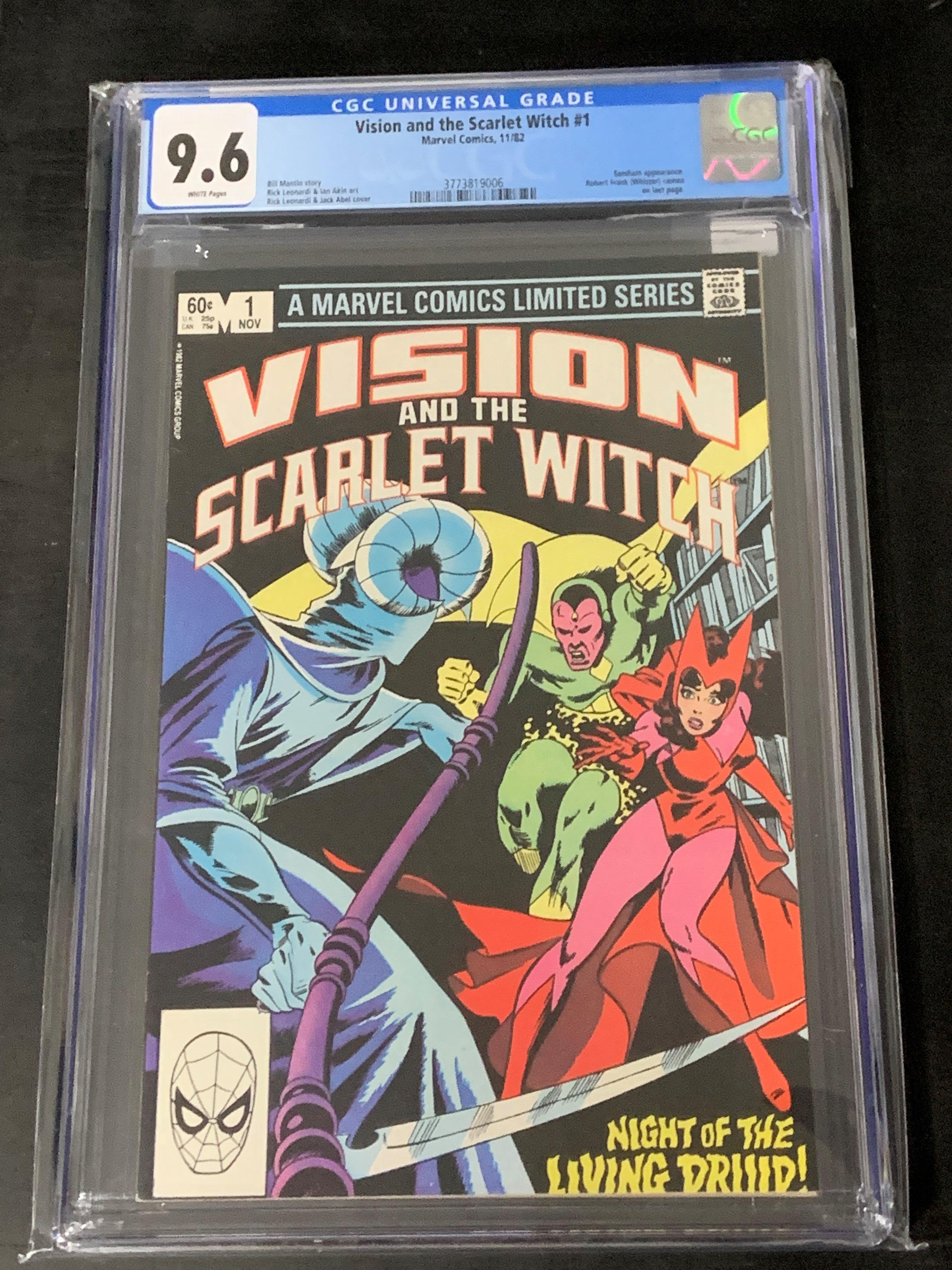 Vision and the Scarlet Witch 1 CGC 9.6 1st Series!