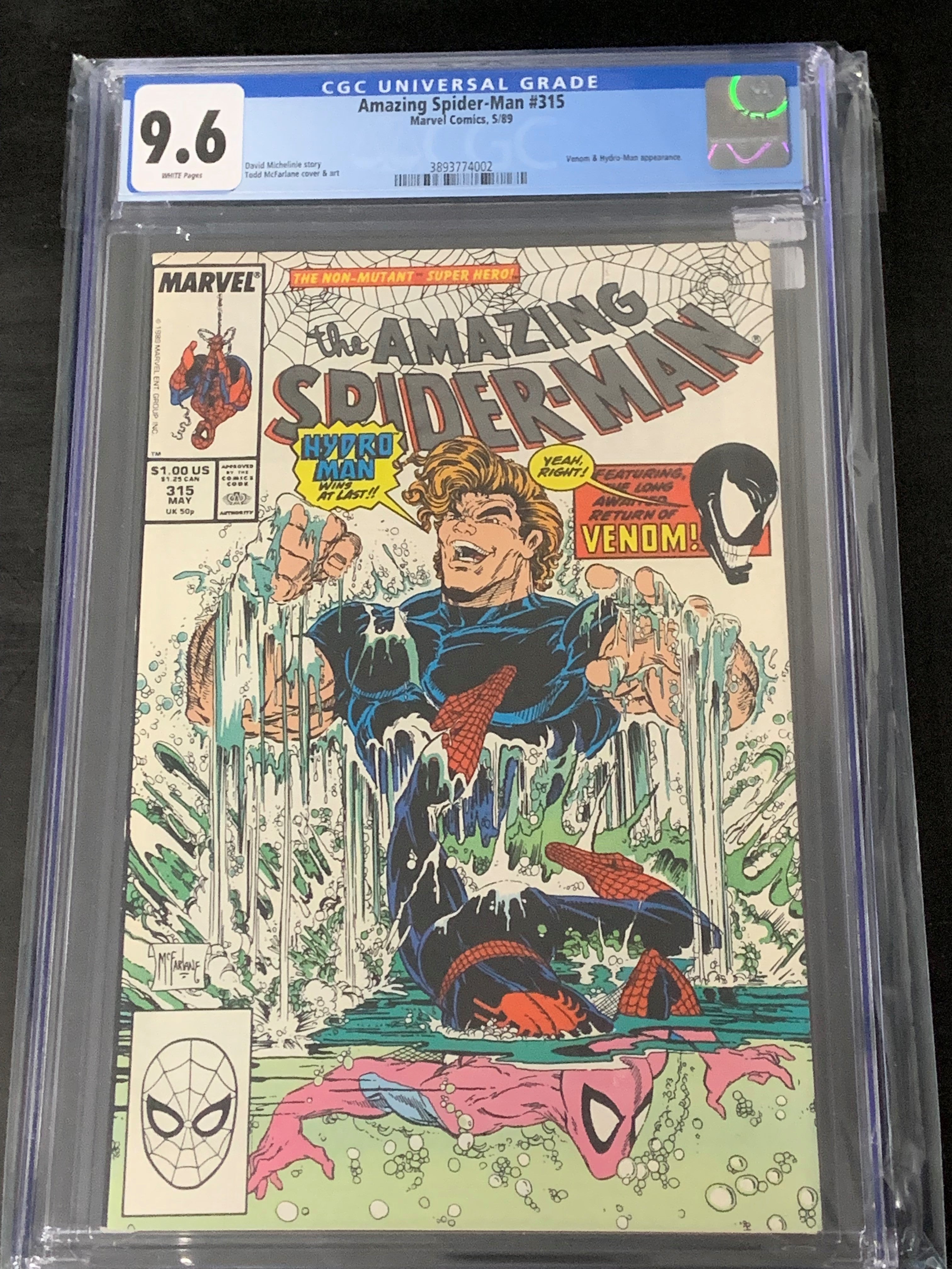 Amazing Spider-Man 315 CGC 9.6 2nd app and 1st cover of Venom!