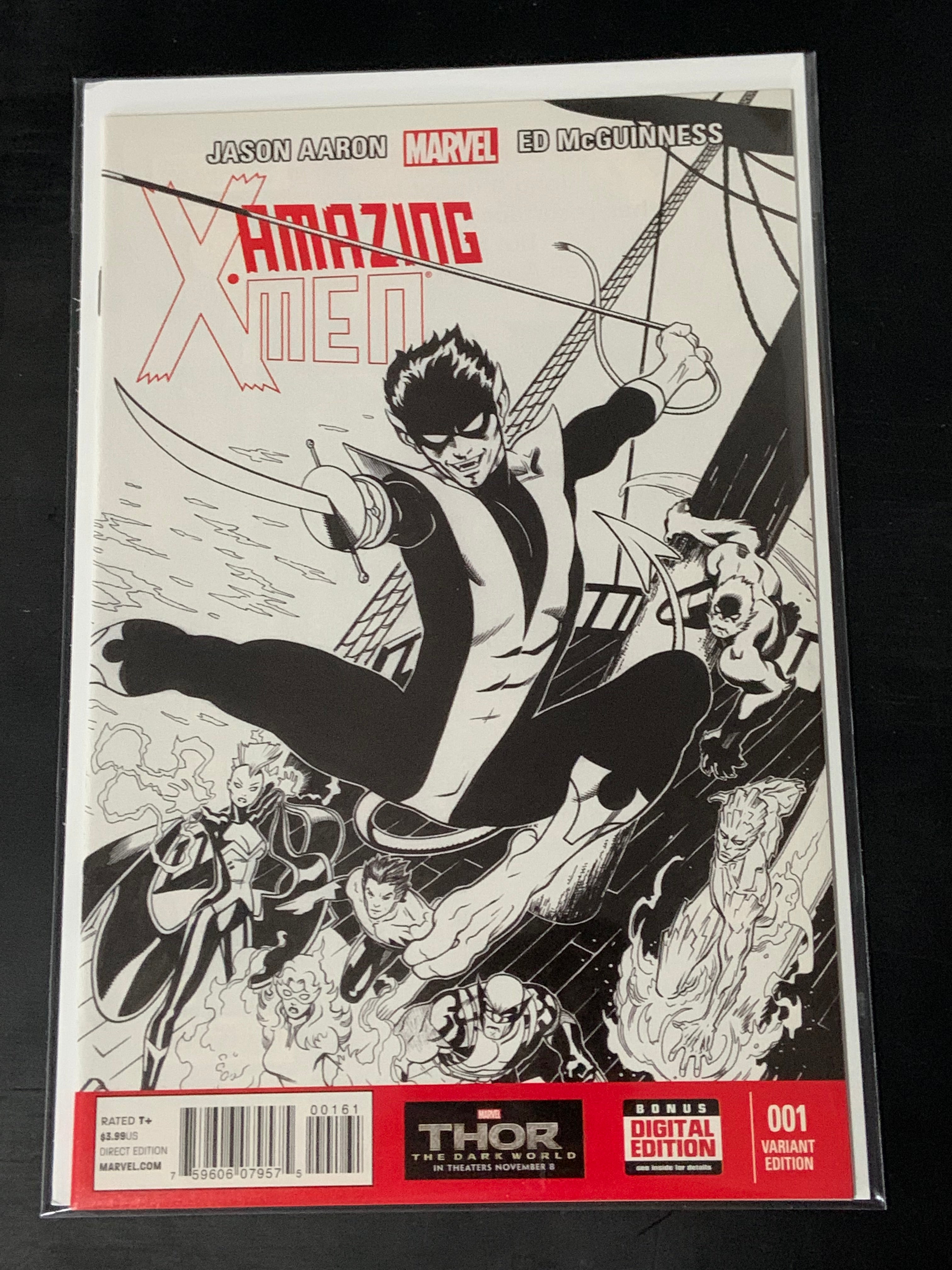 Amazing X-Men 1 2014 1:75 Wraparound Sketch Variant!