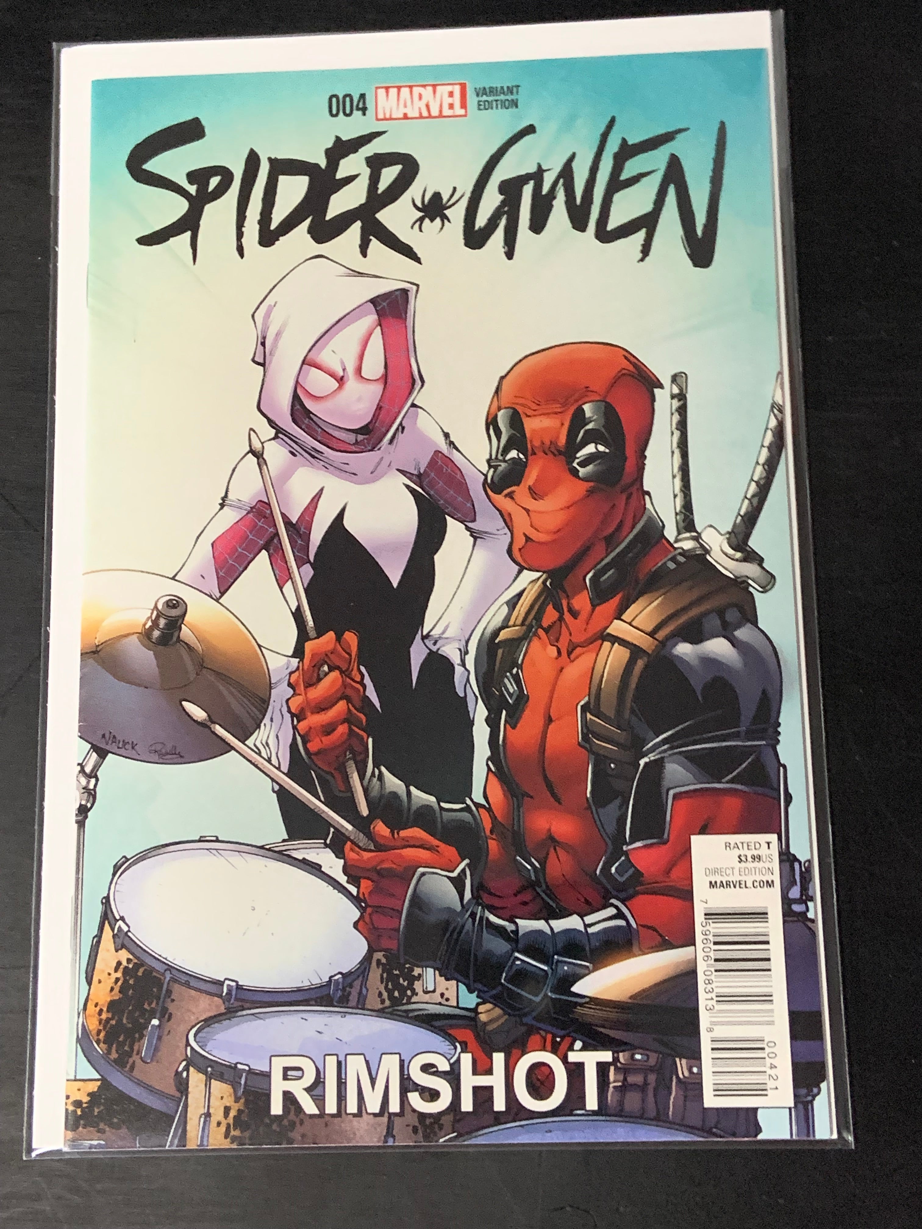 Spider Gwen 4 2016 Todd Nauck 1:10 Rimshot Deadpool Variant