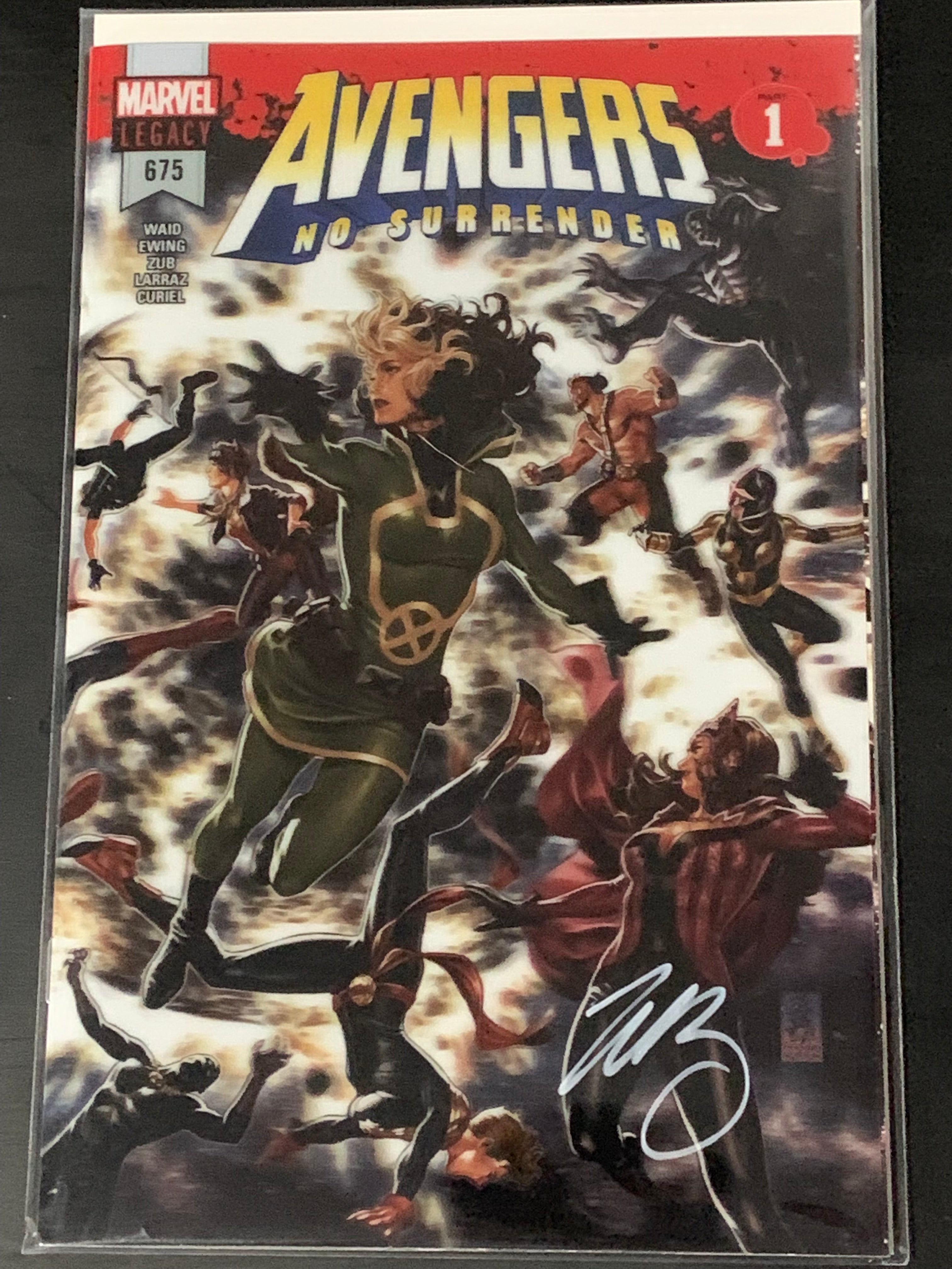 Avengers 675 2018 Brooks Lenticular Signed by Jim Zub - 1st Voyager