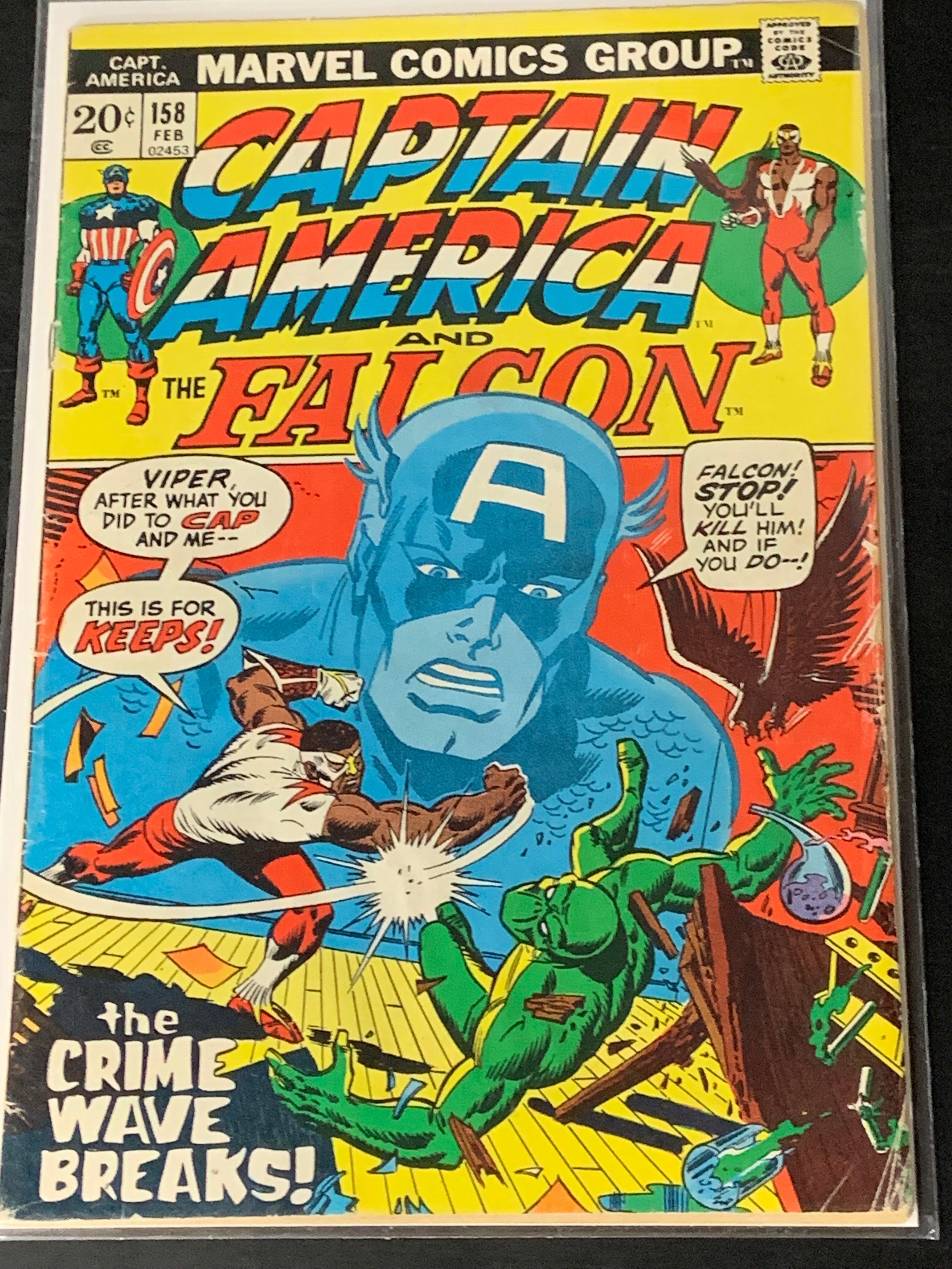 Captain America 158 Marvel 1973 2nd app of the Viper!