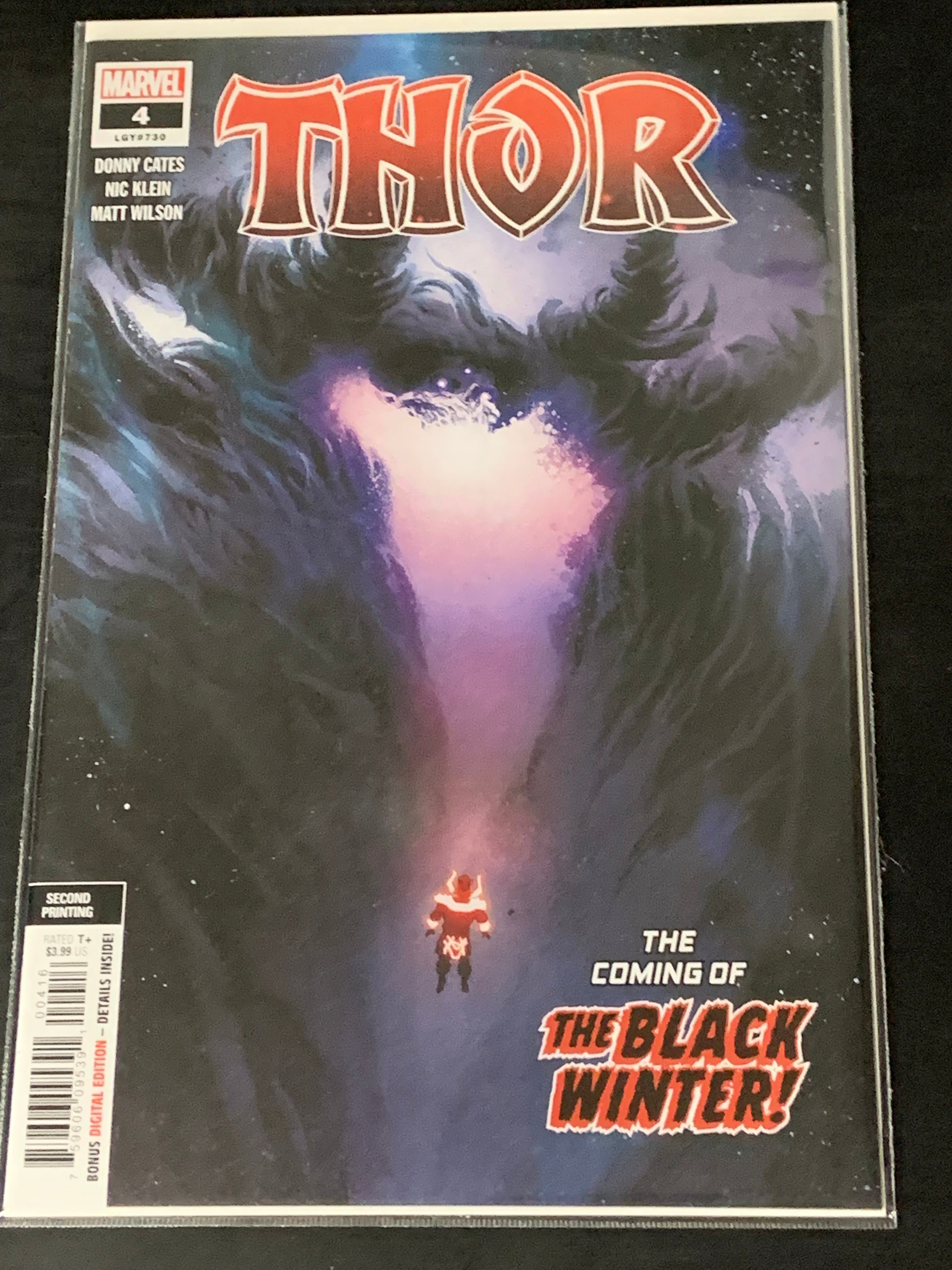 Thor 4 Marvel 2020 2nd Print 1st Cover and Cameo app of Balck Winter