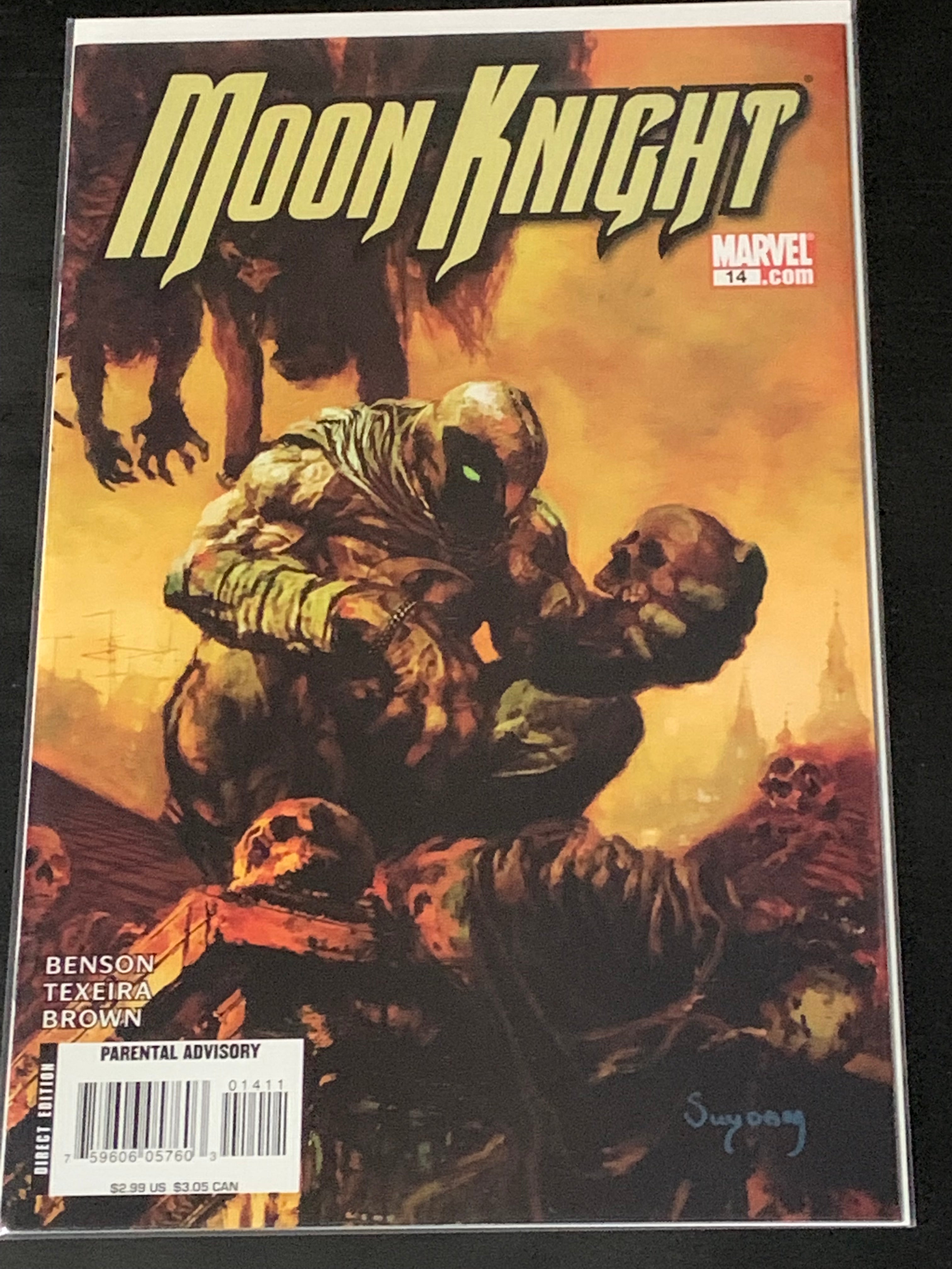 Moon Knight 14 Marvel 2008 Arthur Suydam Cover