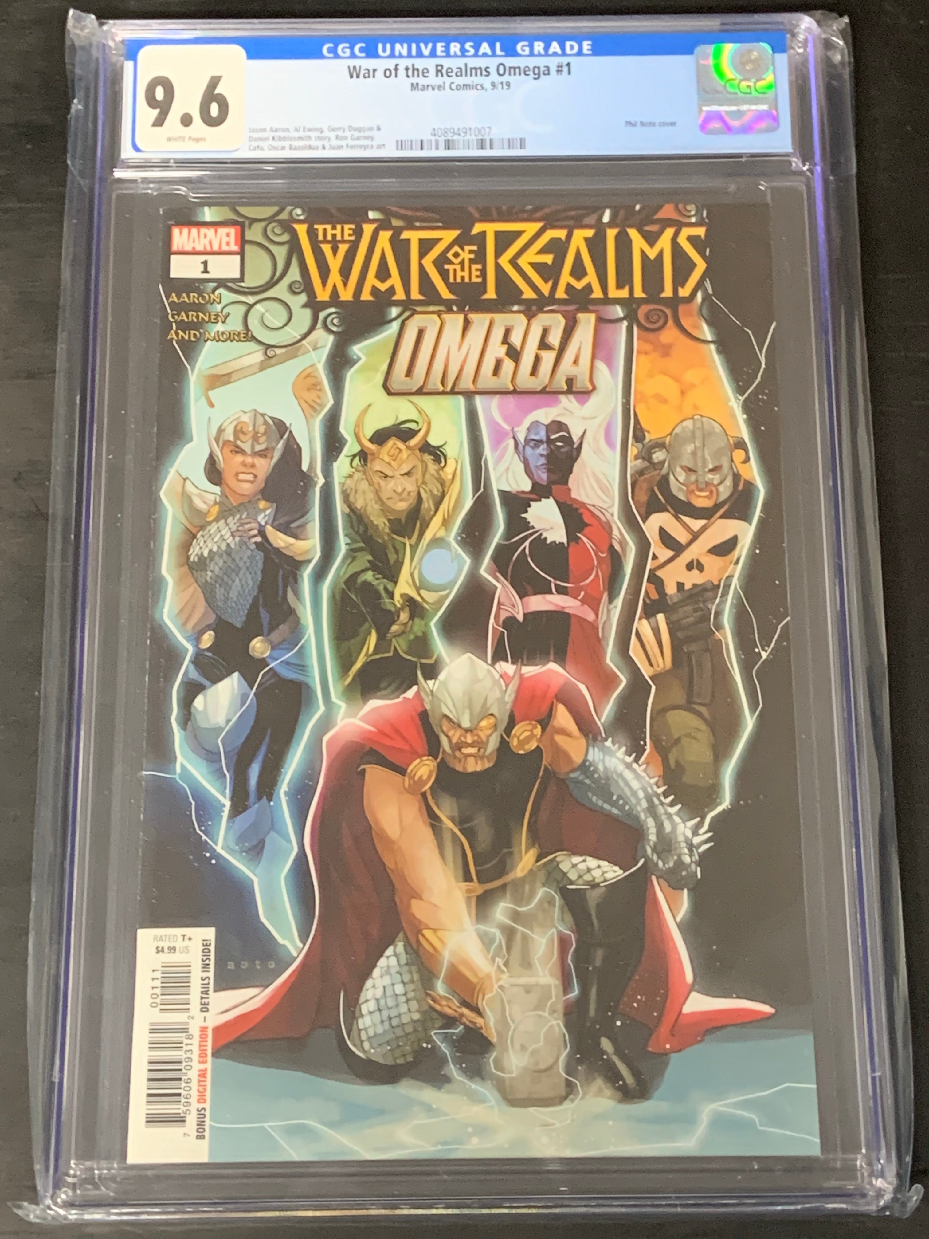 War of the Realms Omega 1 Marvel 2019 CGC 9.6 1st Jane Fosters as Valkyrie