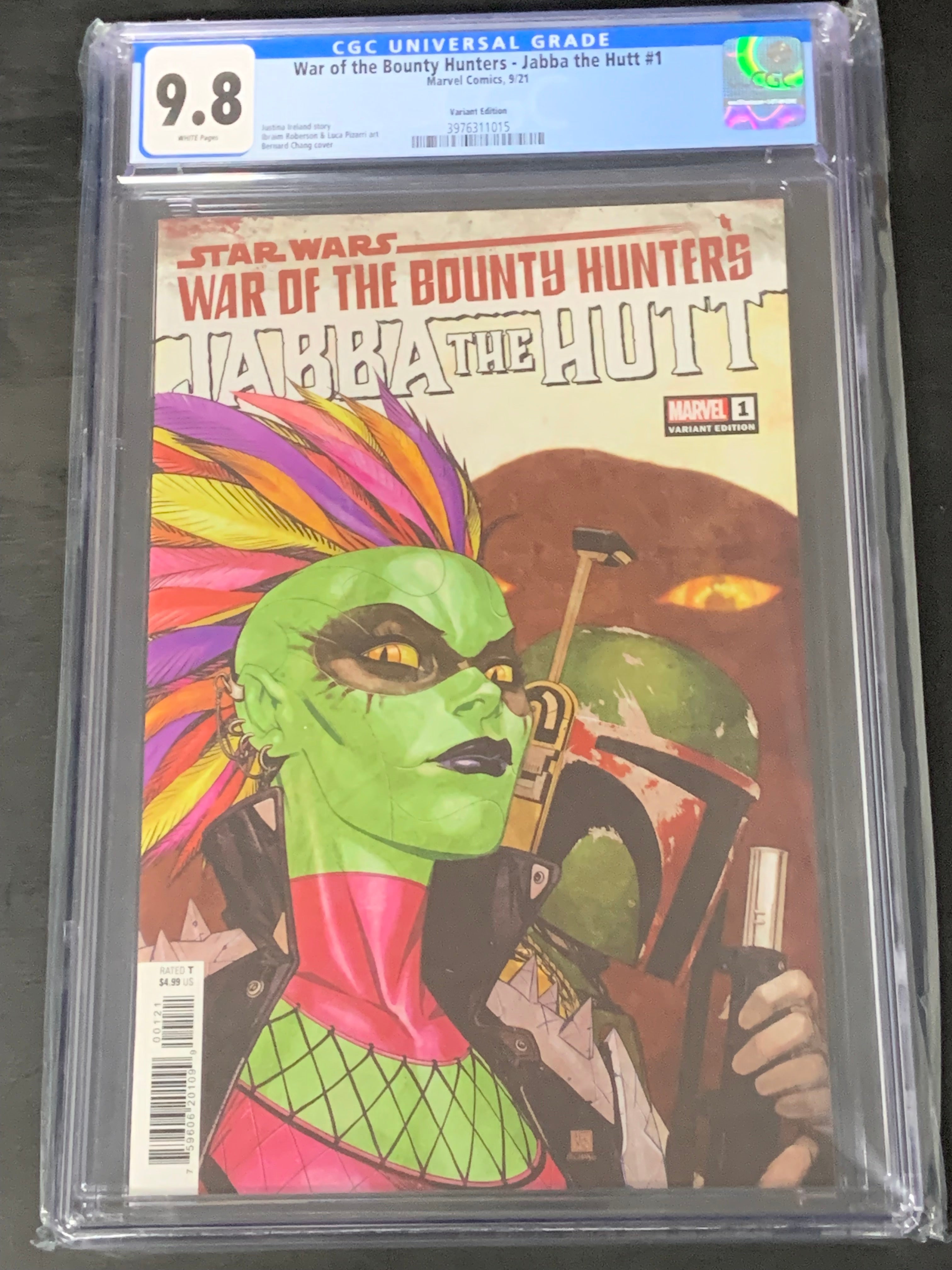 Star Wars War of the Bounty Hunters Jabba the Hutt 1 Chang Variant CGC 9.8