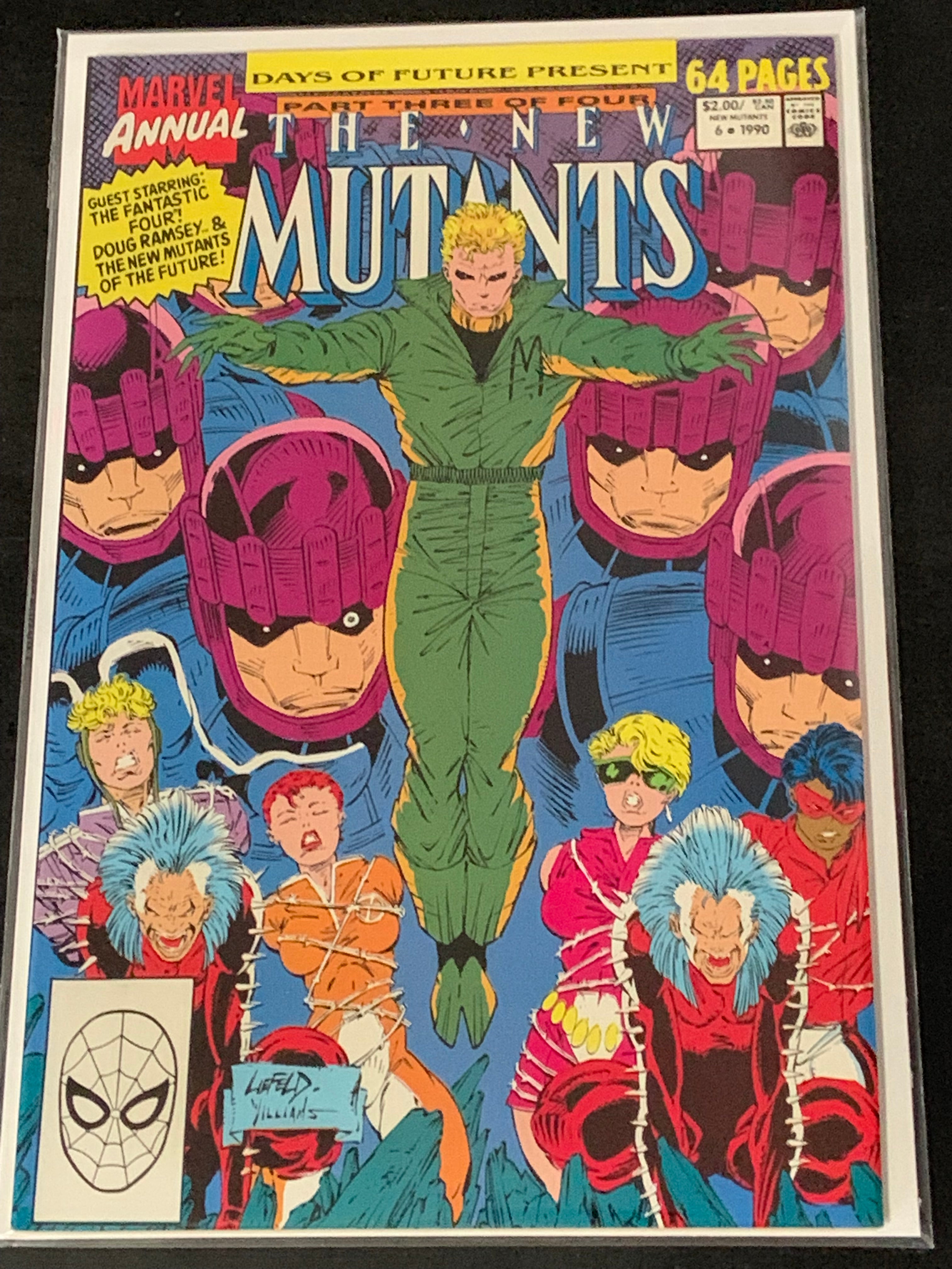 The New Mutants Annual 6 Marvel 1990 1st app of Shatterstar