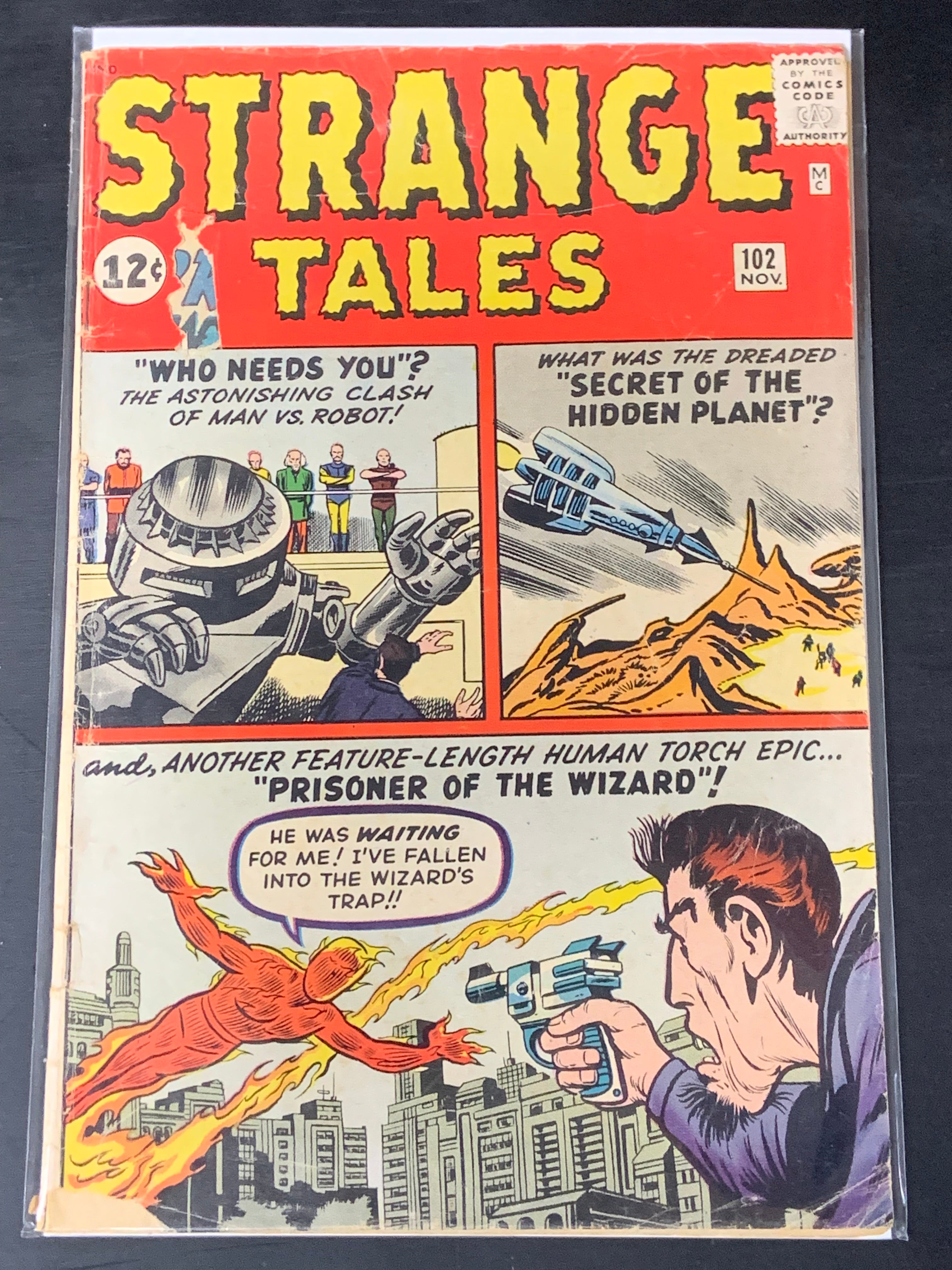 Strange Tales 102 Marvel 1962 1st App & Origin of The Wizard, A Prototype of Dr.Strange