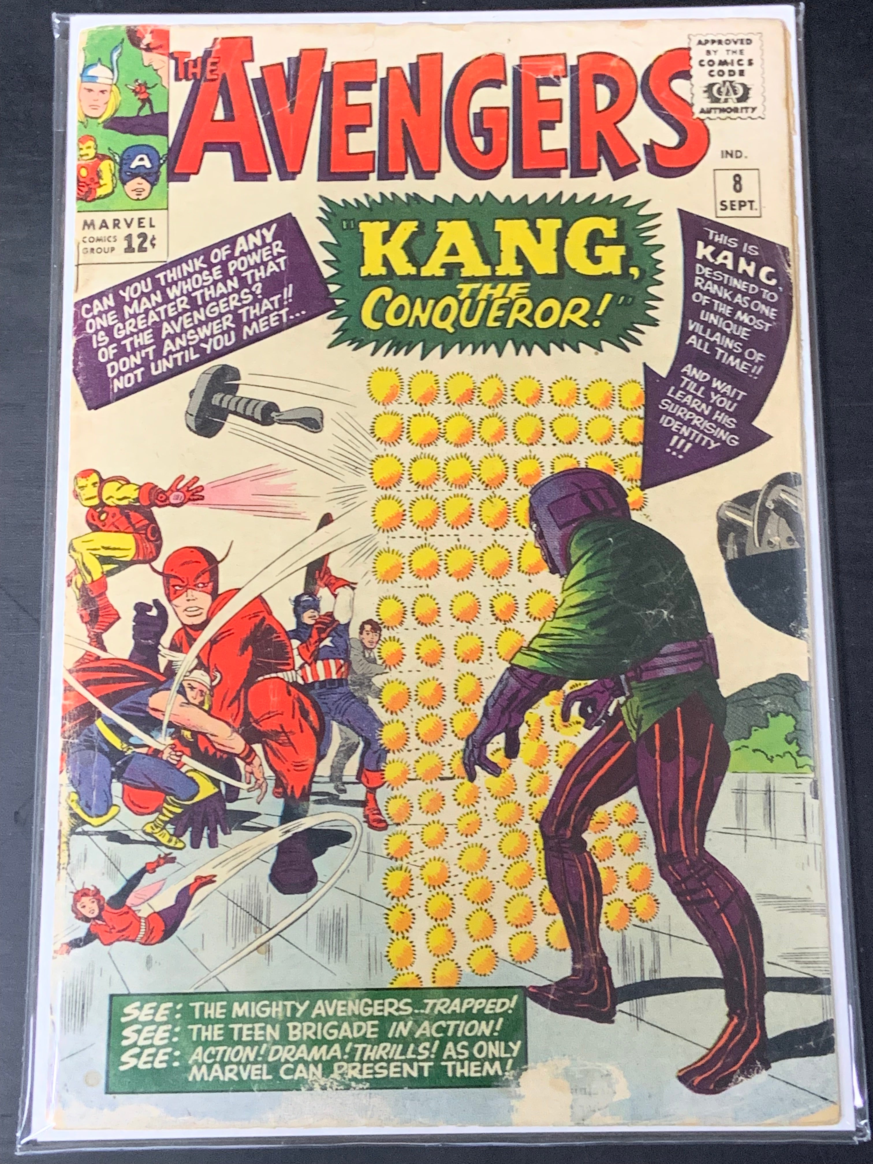 Avengers 8 Marvel 1964 1st App of Kang The Conqueror