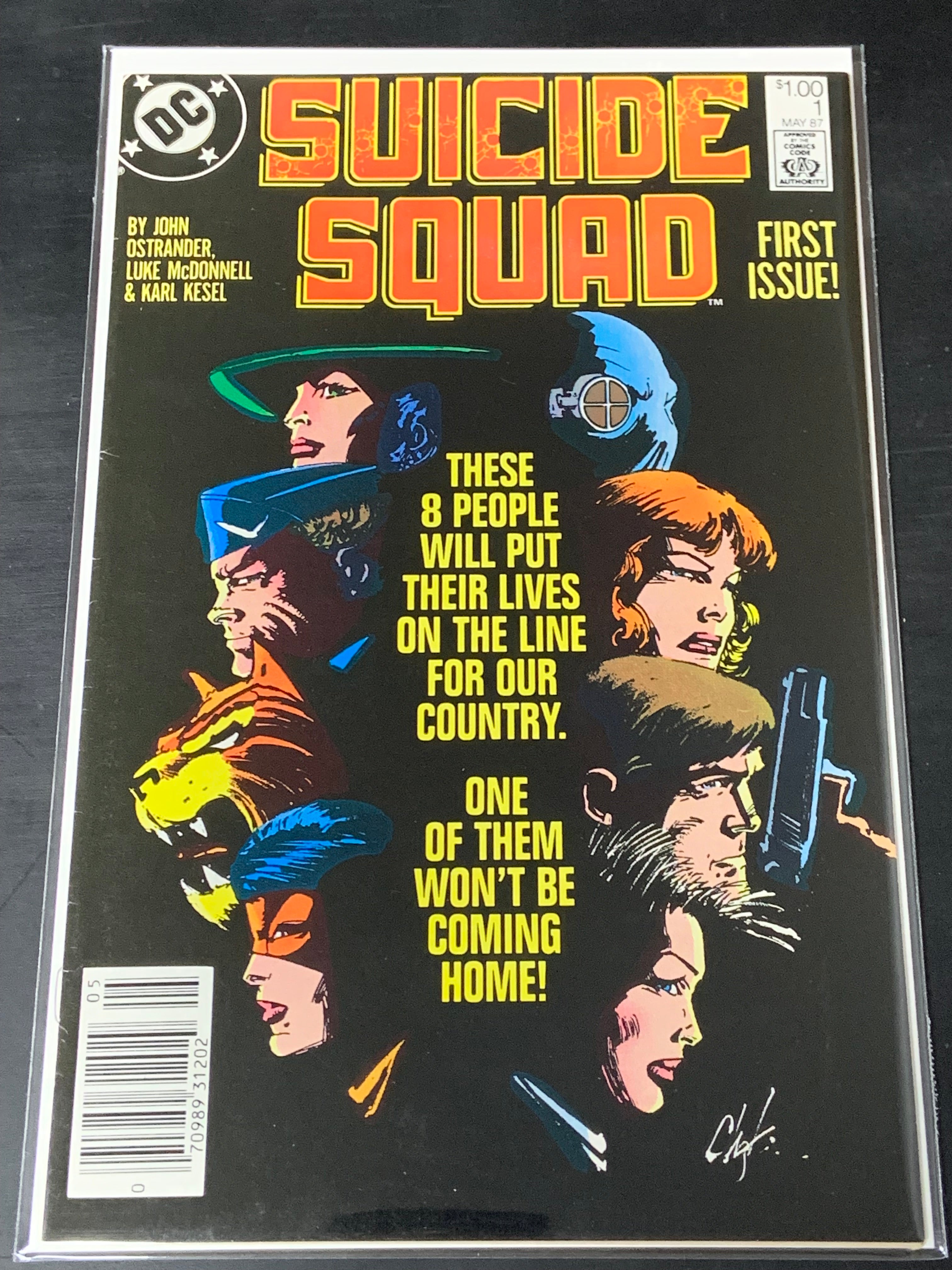 Suicide Squad 1 DC 1987 1st Modern Suicide Squad, Scarce CPV
