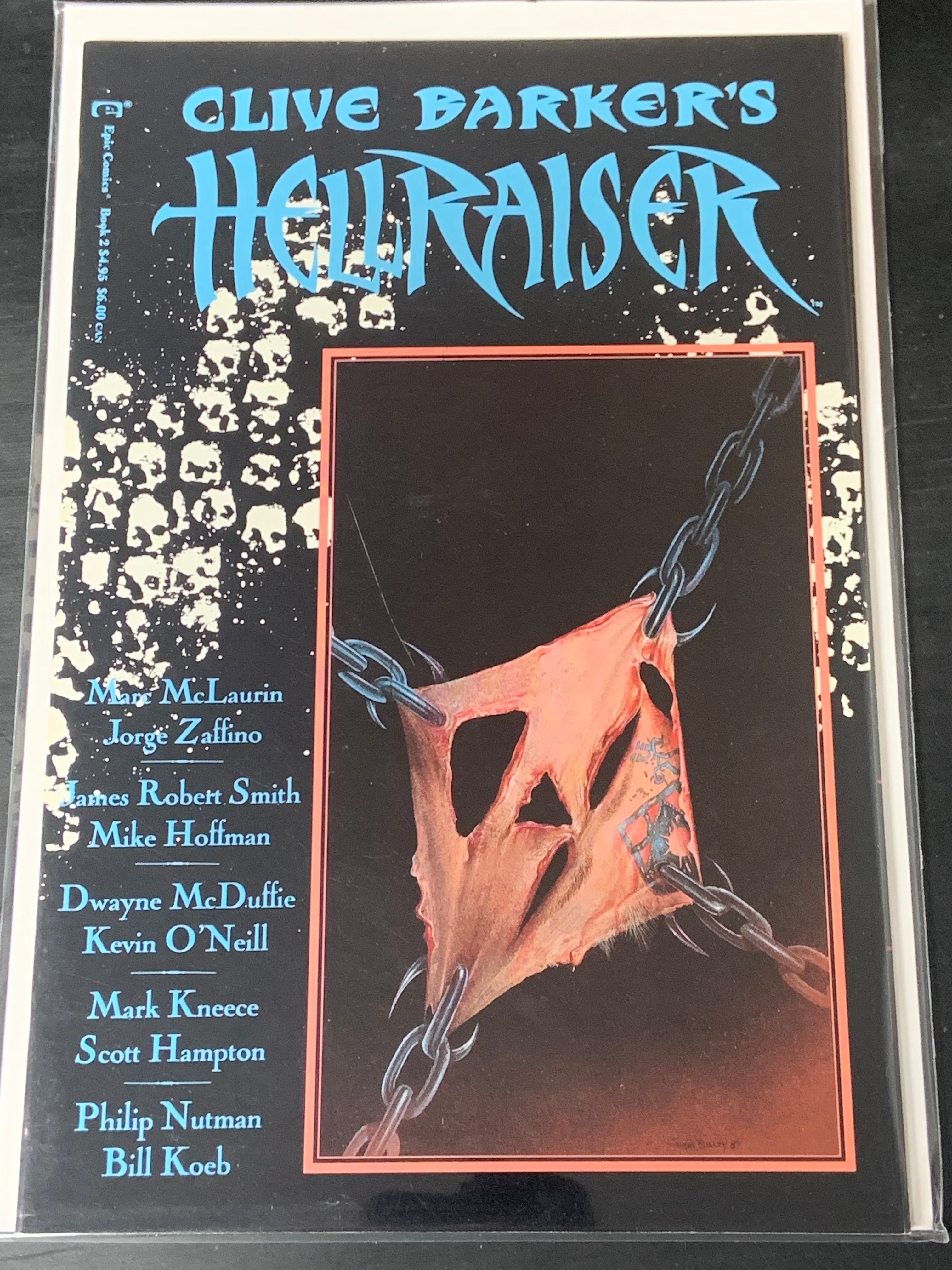 Clive Barker's Hellraiser 2 Epic Comics 1989 1st app of Pinhead in story