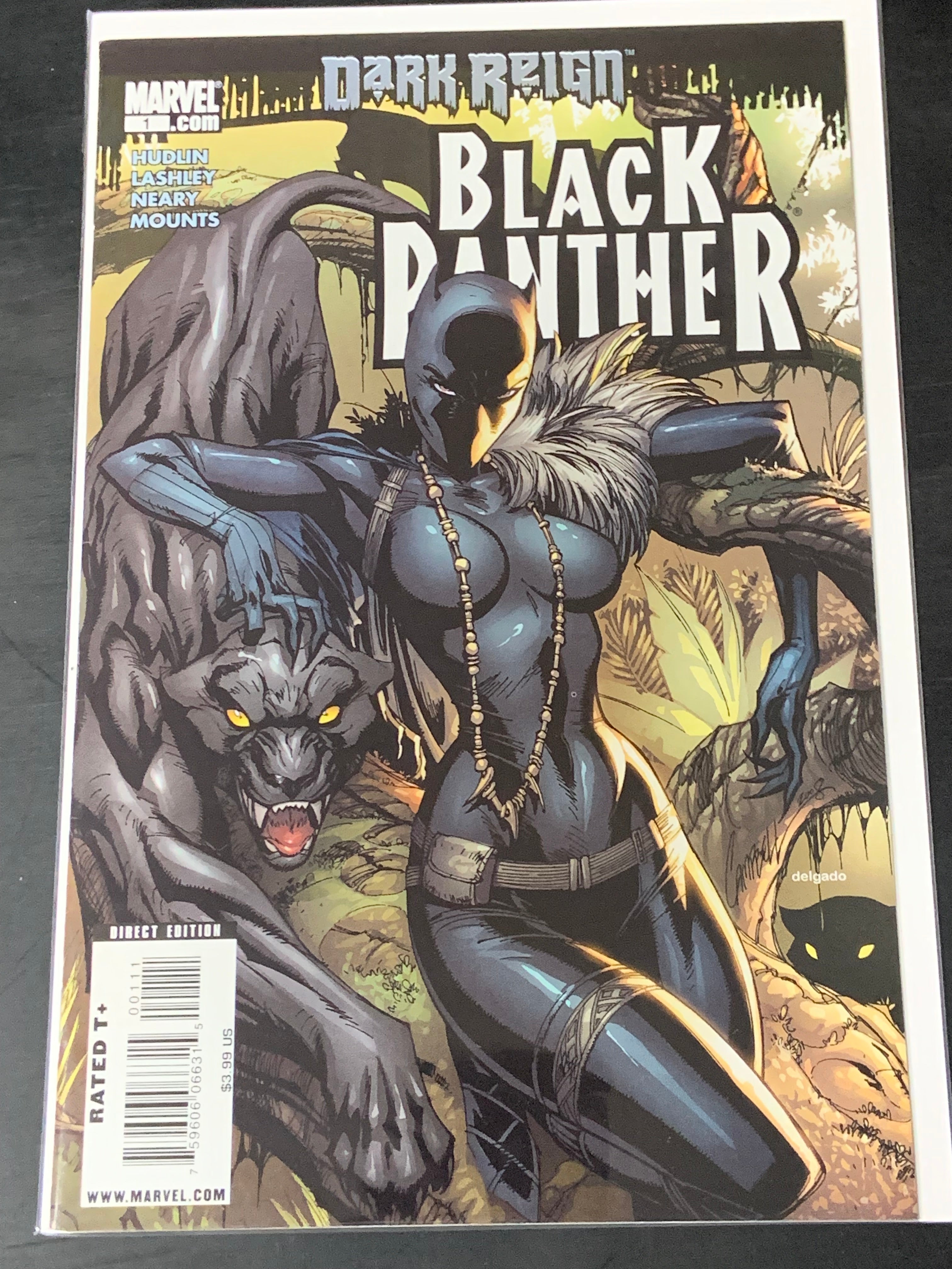 Black Panther 1 Marvel 2009 J.Scott Campbell, 1st Cover of Shuri as The Black Panther