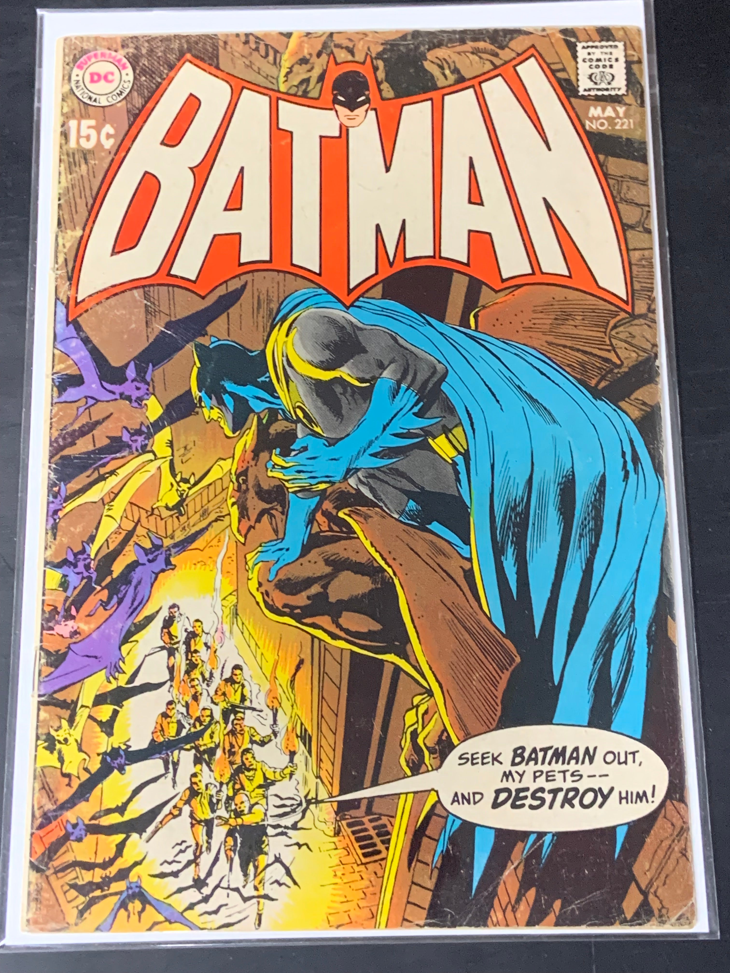 Batman 221 DC 1970 Classic Silver Age Neal Adams Cover