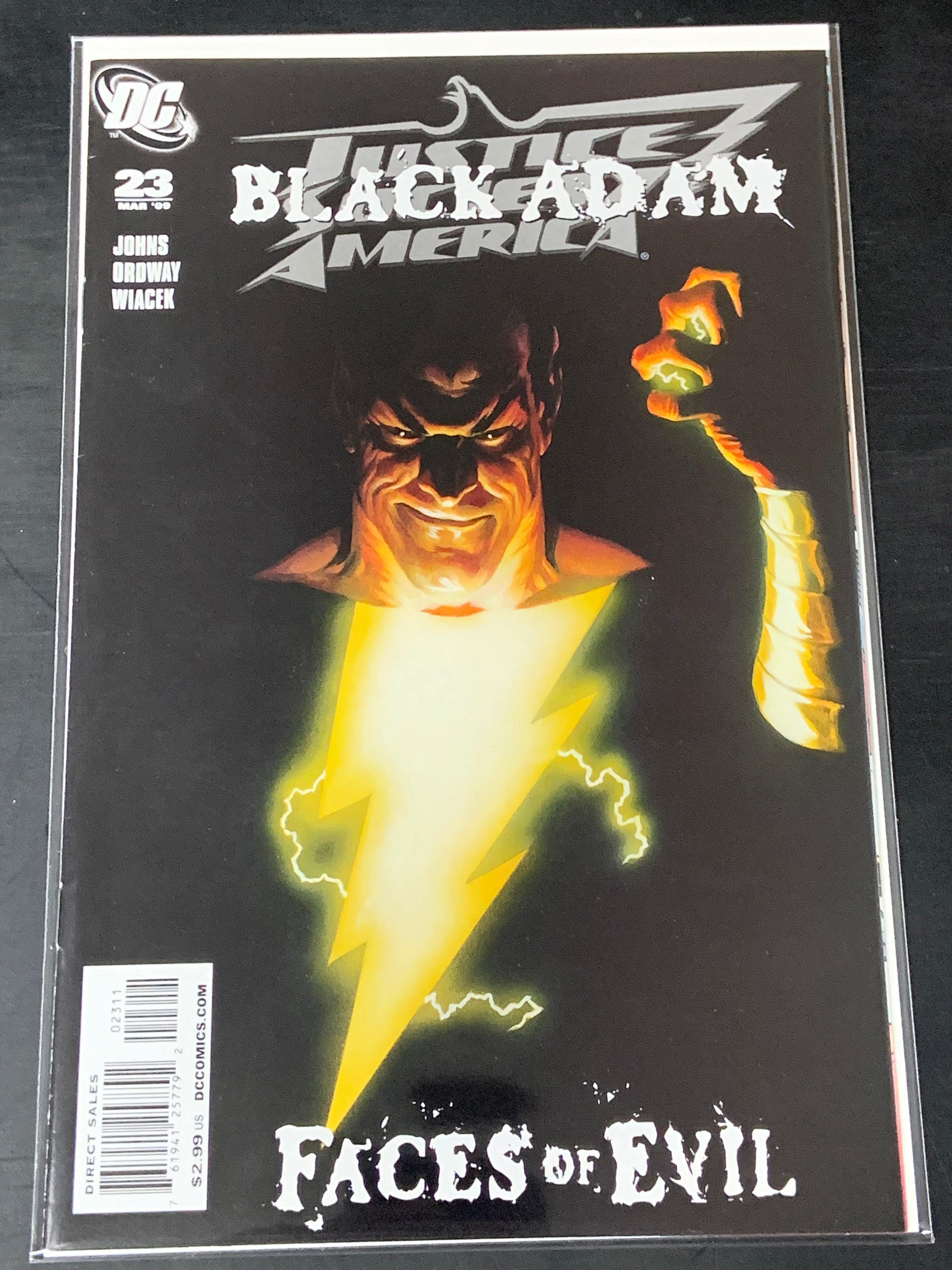 Justice Society America 23 DC 2009 1st Cameo of Mary Marvel as Black Mary