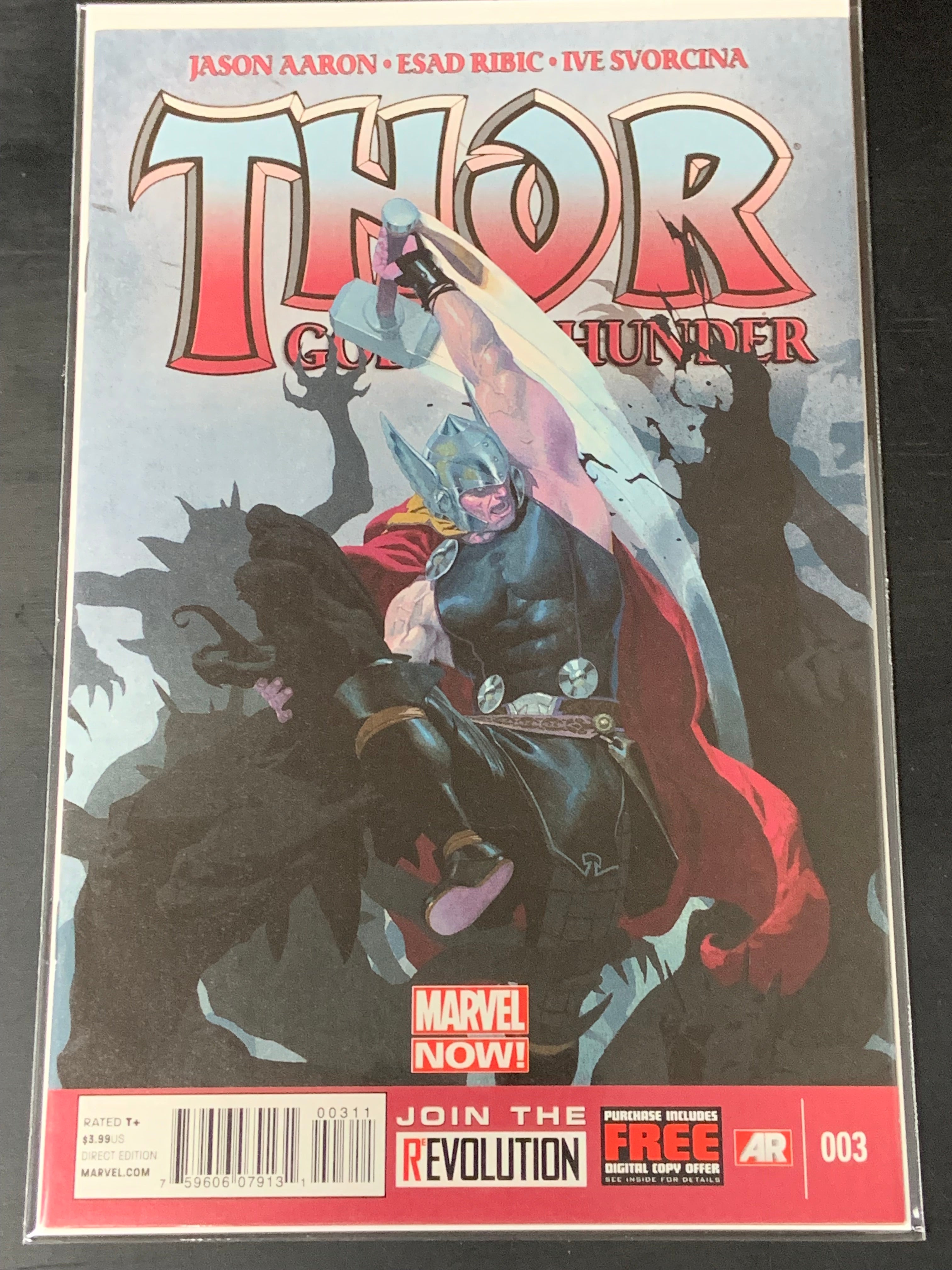 Thor God of Thunder 3 Marvel 2013 2nd App of Gorr, Speaks from the shadows