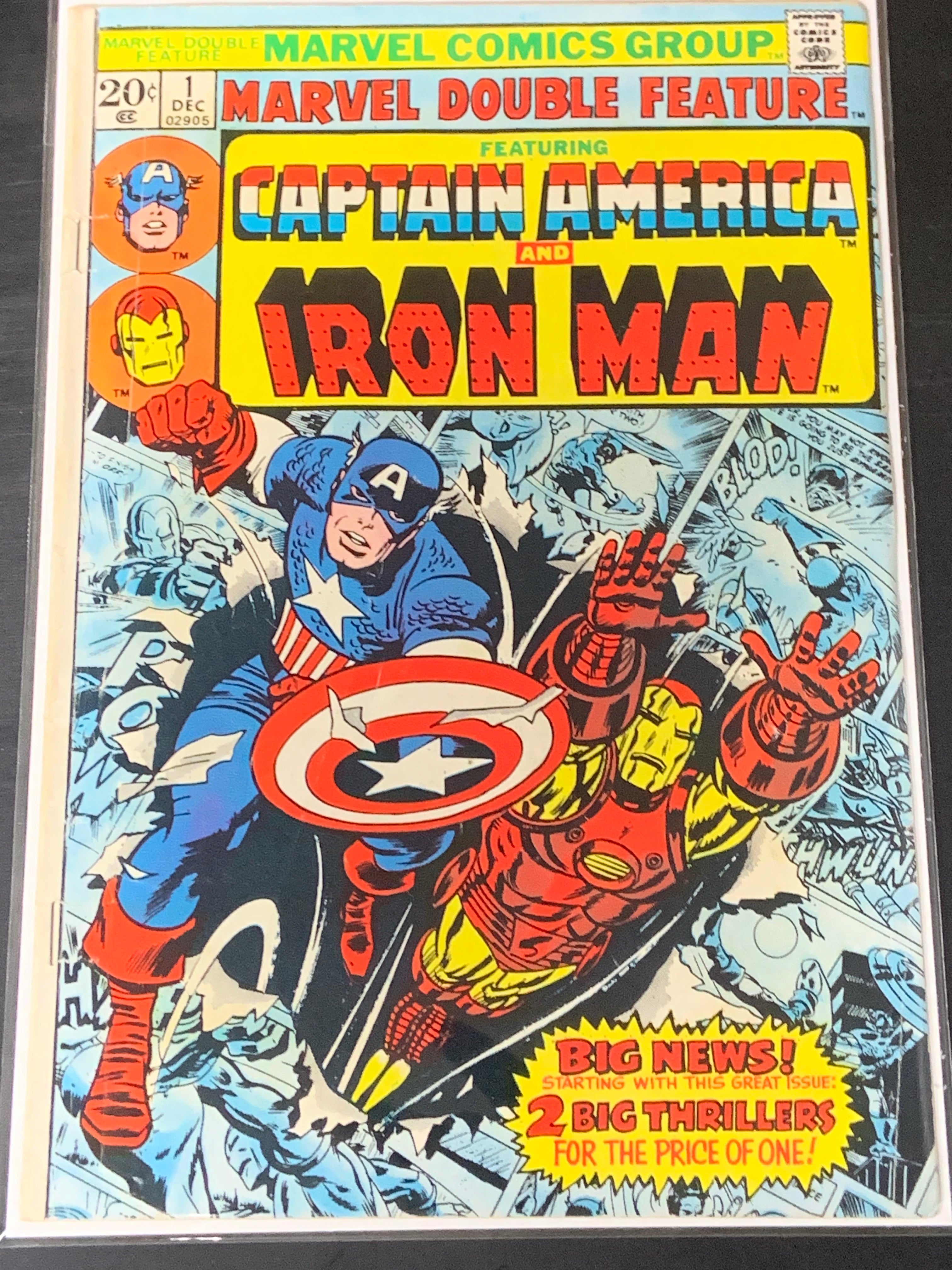 Marvel Double Feature 1 1973 Hard To Find Bronze Age Book