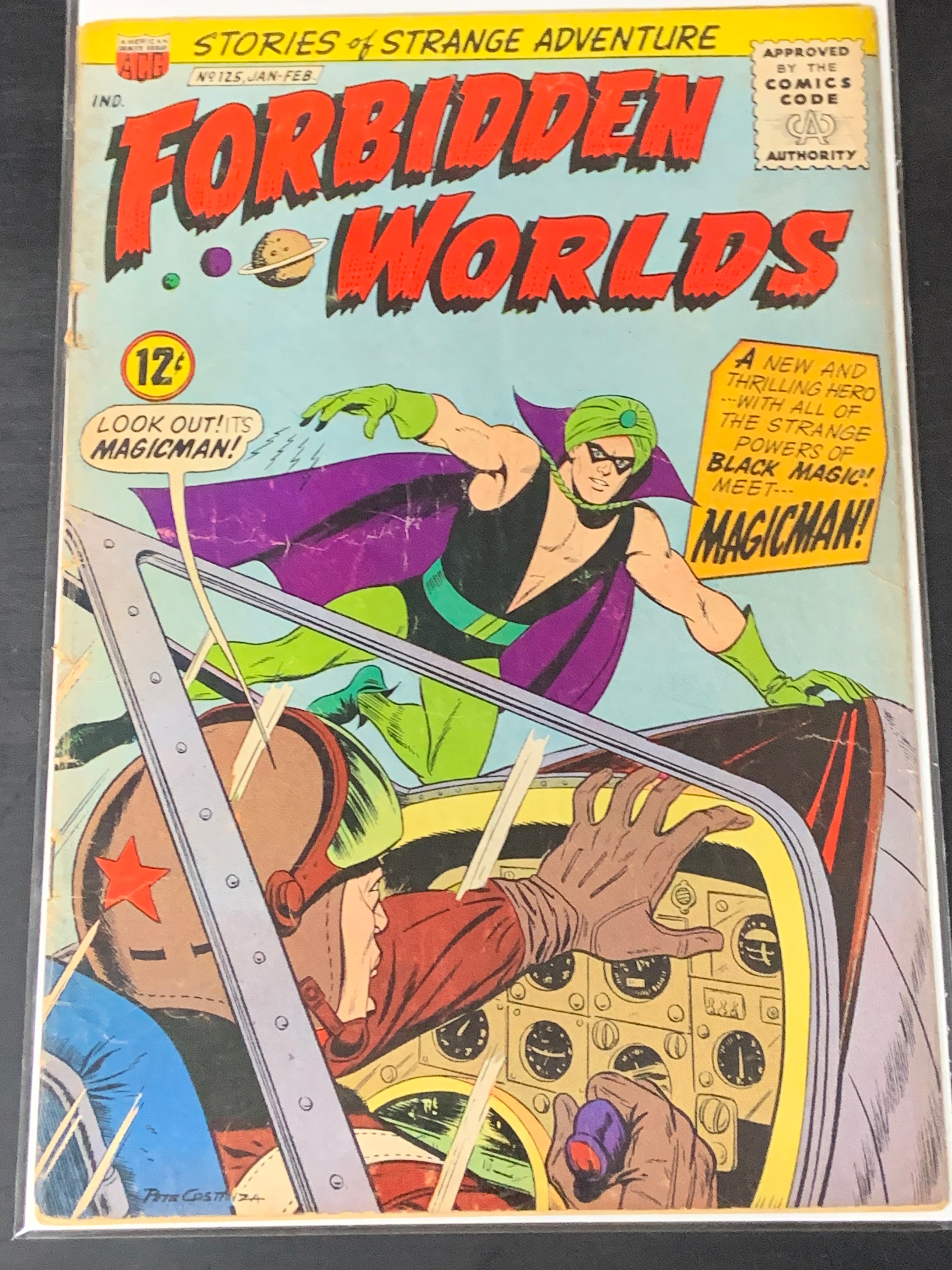 Forbidden Worlds 124 ACG 1968 1st App & Origin of Magic Man
