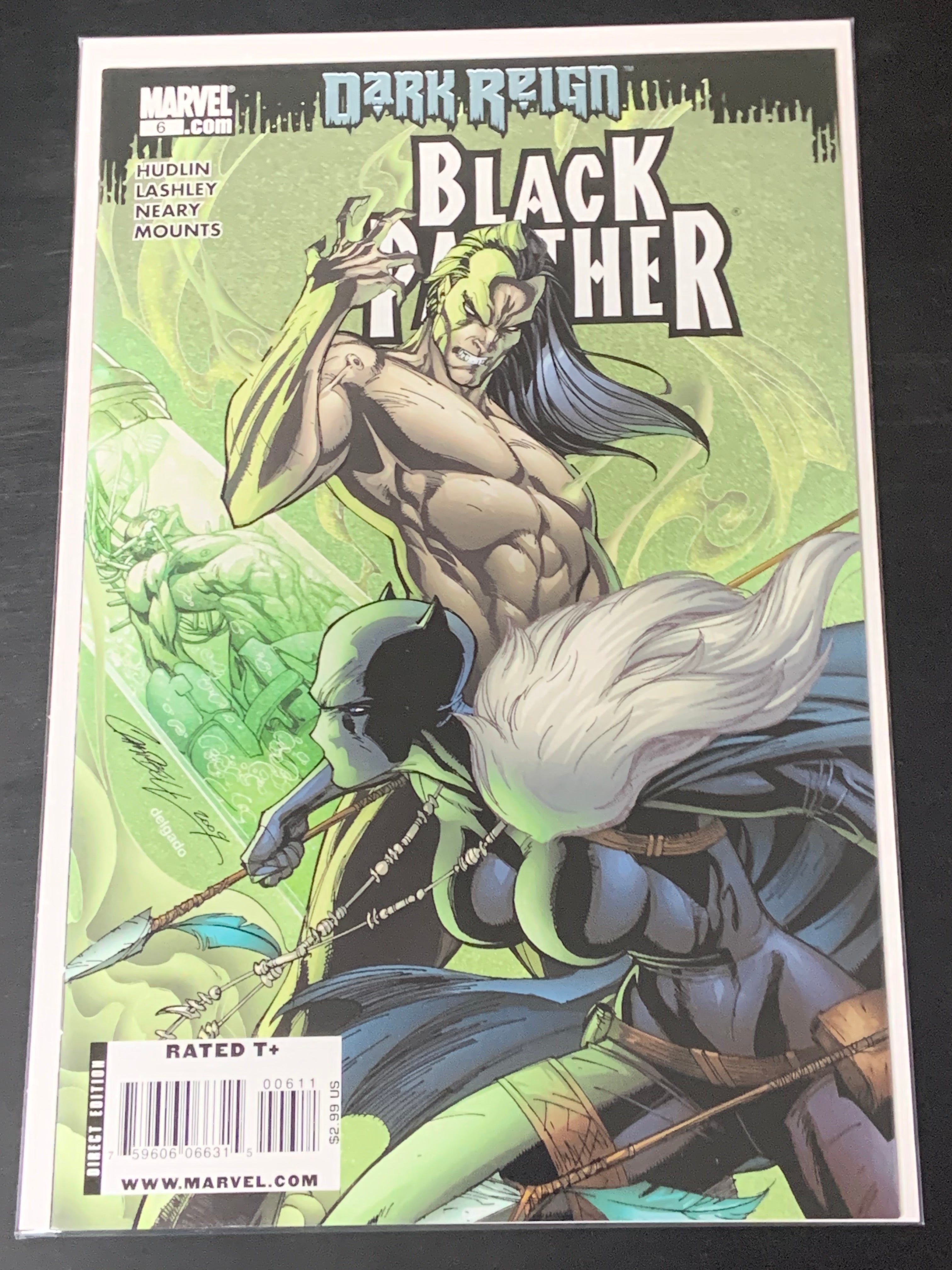 Black Panther 6 Marvel 2009 2nd App of Shuri as the Black Panther in story