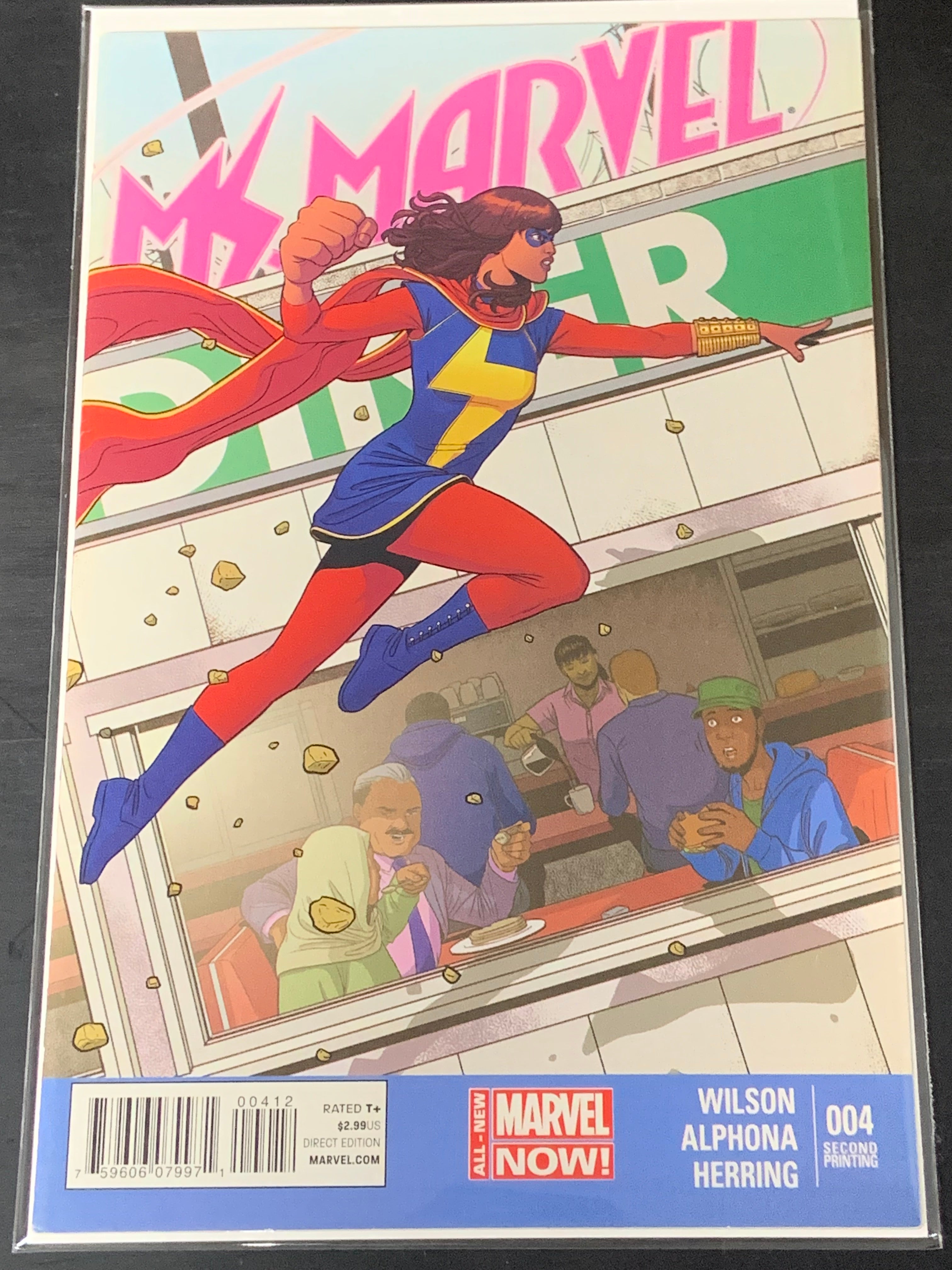 Ms. Marvel 4 2014 Scarce Second Printing Variant