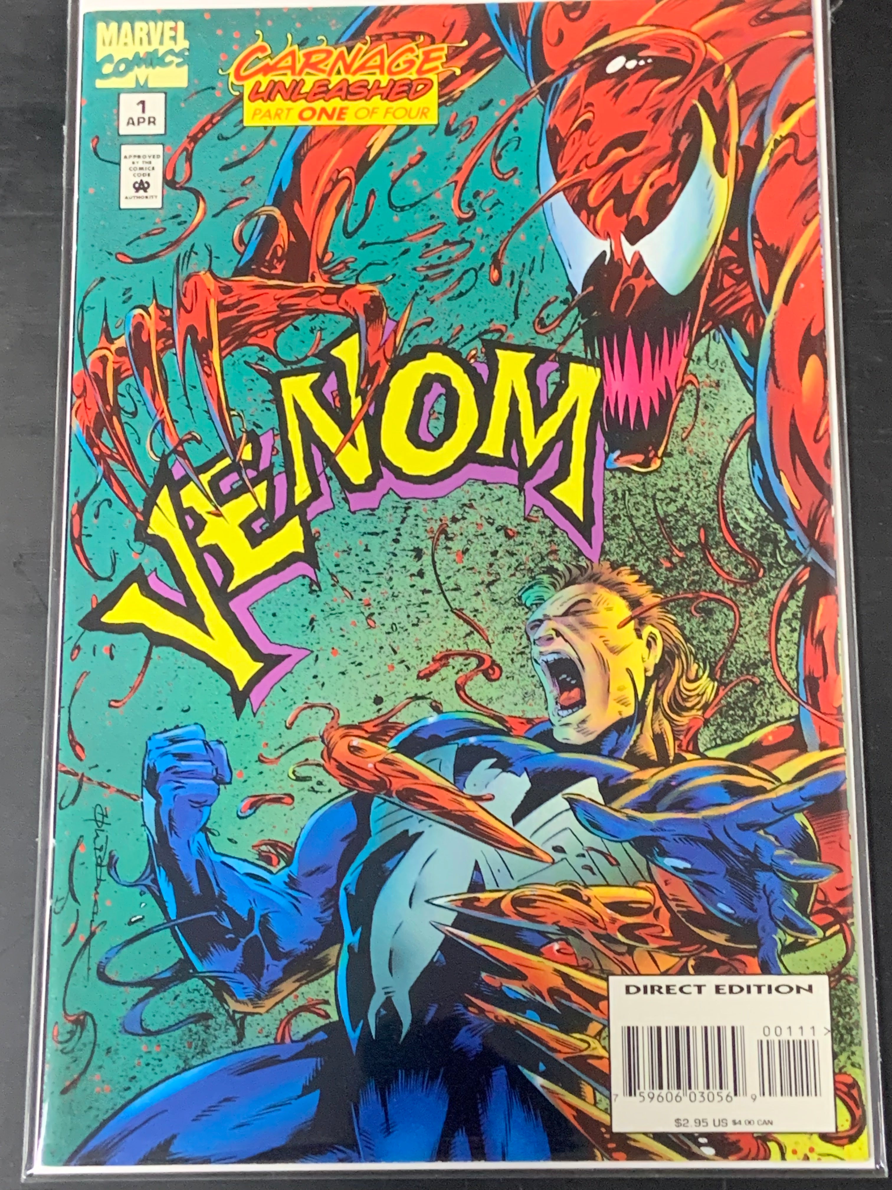 Venom Carnage Unleashed 1 Marvel 1995 Scarce Series