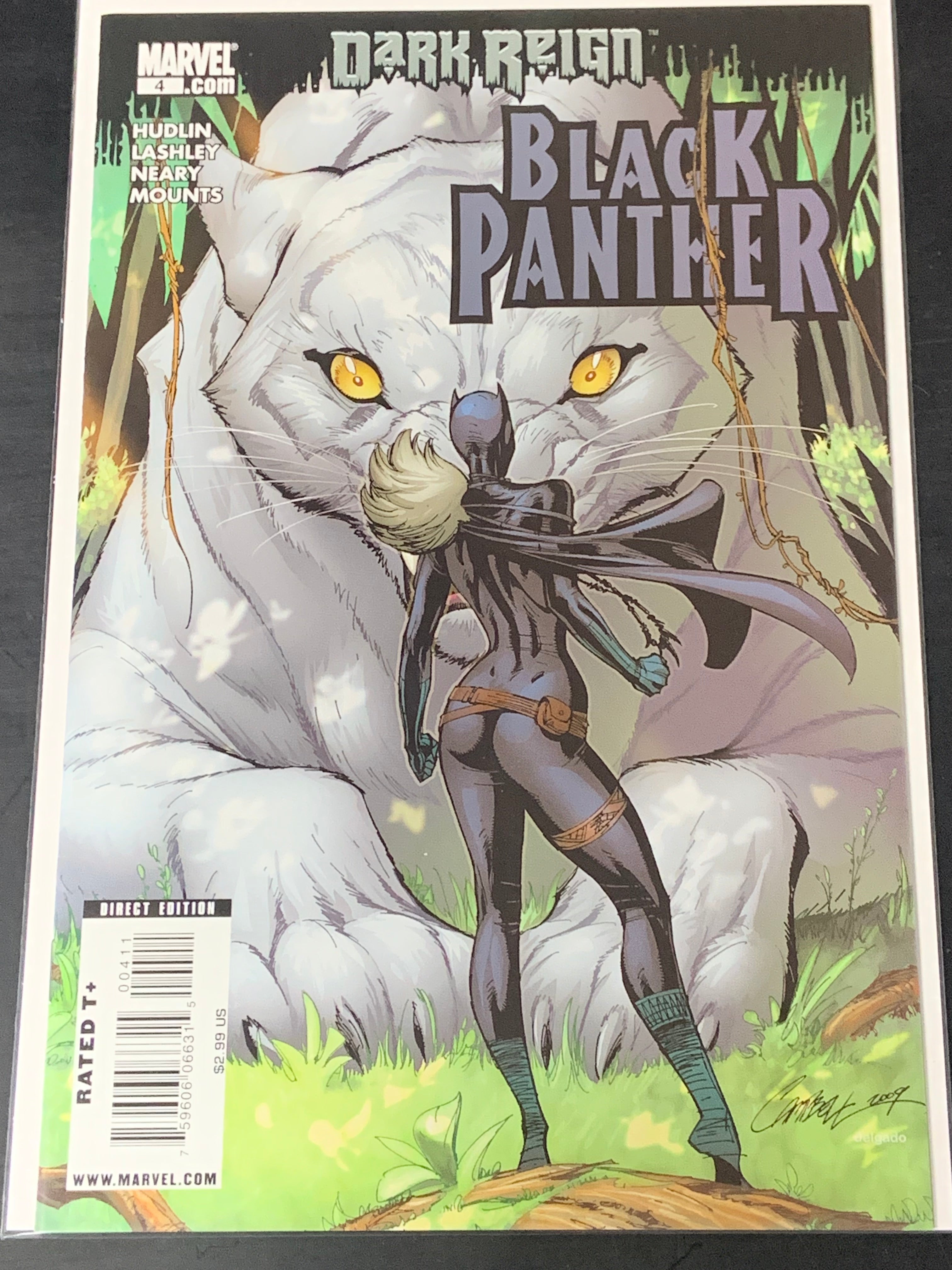 Black Panther 4 Marvel 2009 J.Scott Campbell, Early Shuri as Black Panther Cover