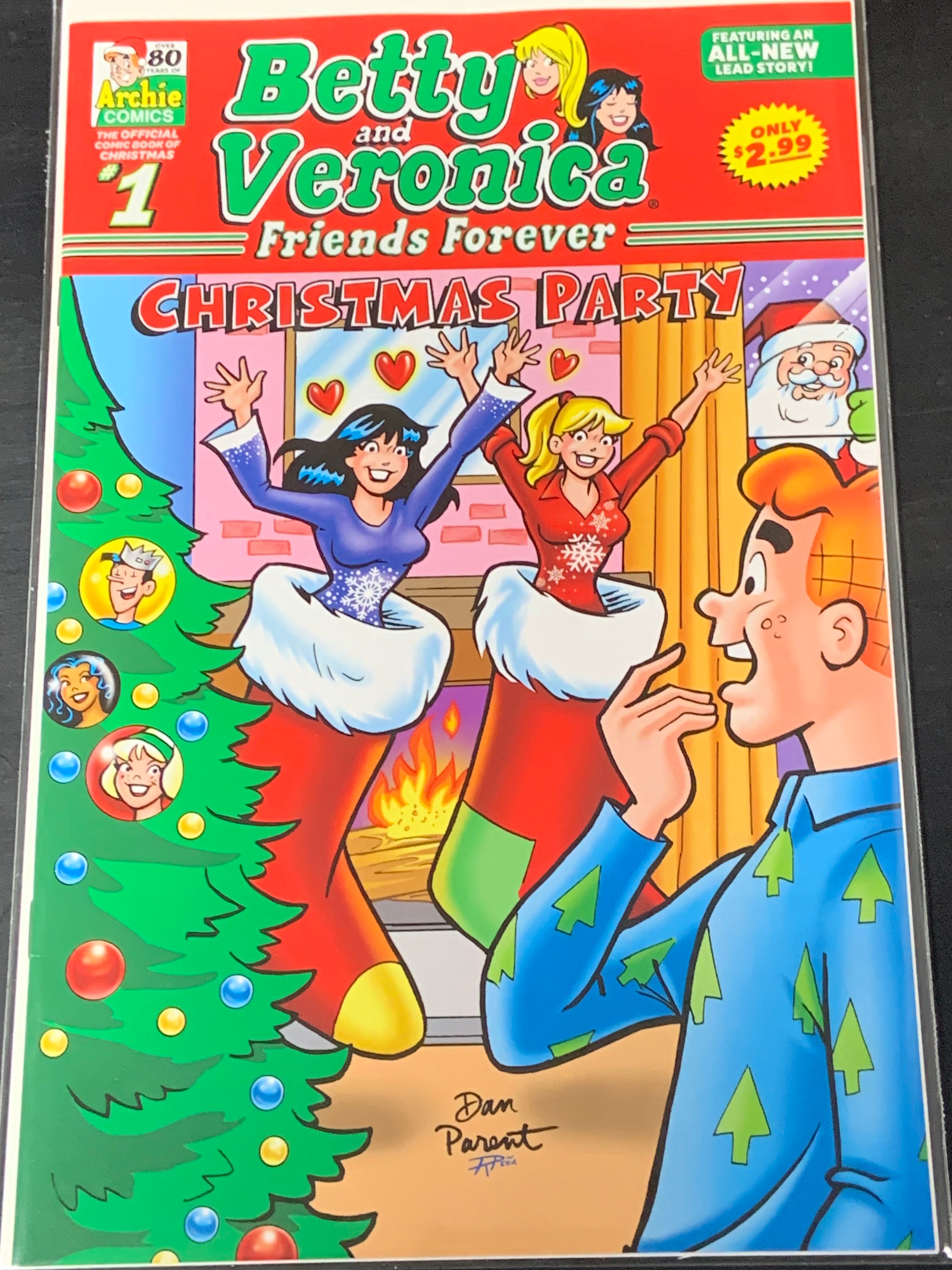 Betty and Veronica Friends Forever Christmas Part 1 Archie Comics 2022 Dan Parent Cover
