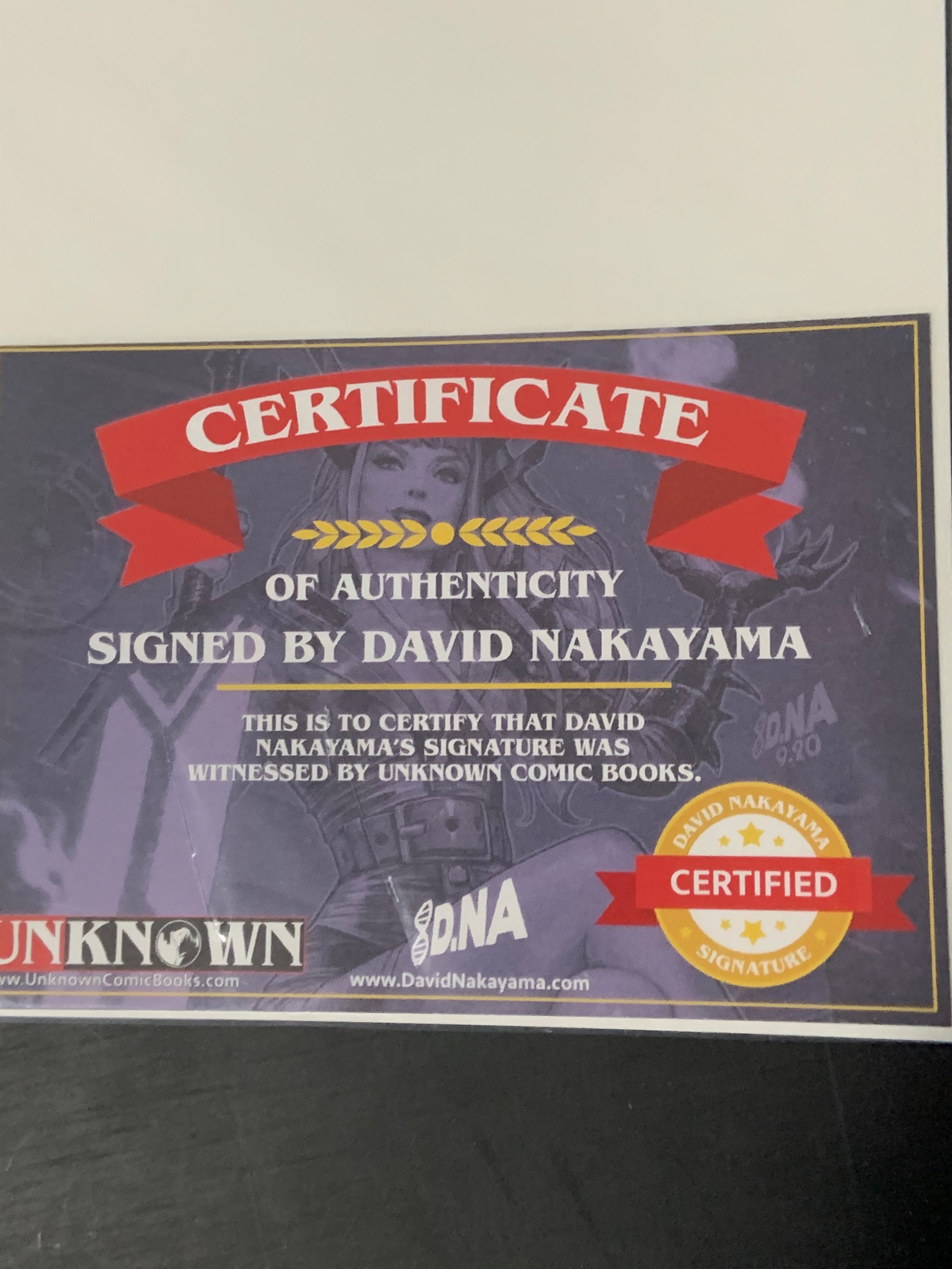 X-Men 1 David Nakayama Virgin Variant Signed with COA