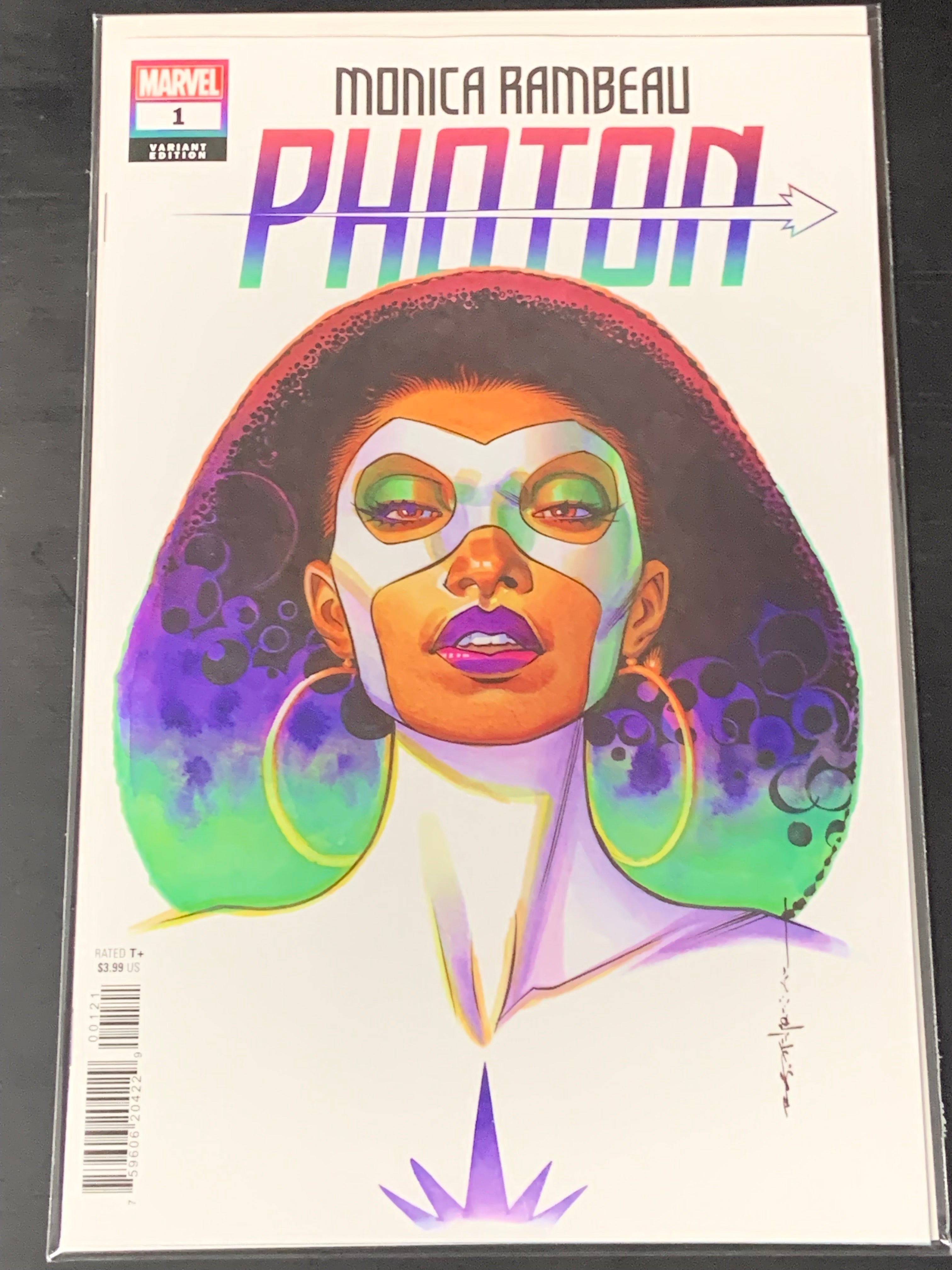 Monica Rambeau Photon 1 Marvel 2022 Brian Stelfreeze Variant 1st App of Hinge