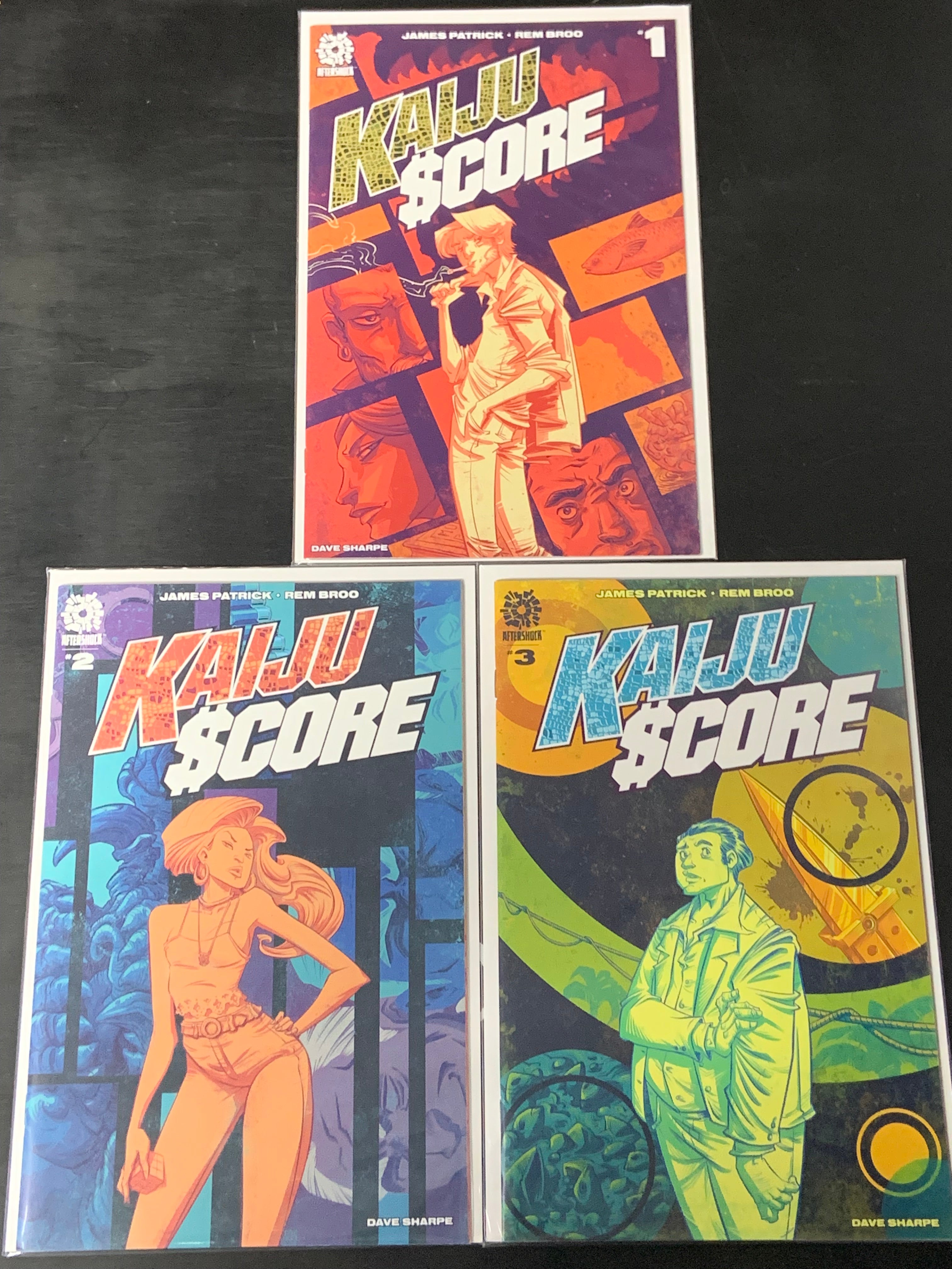 Kaiju Score 1-3 Set Aftershock 2020 1st Prints, Optioned