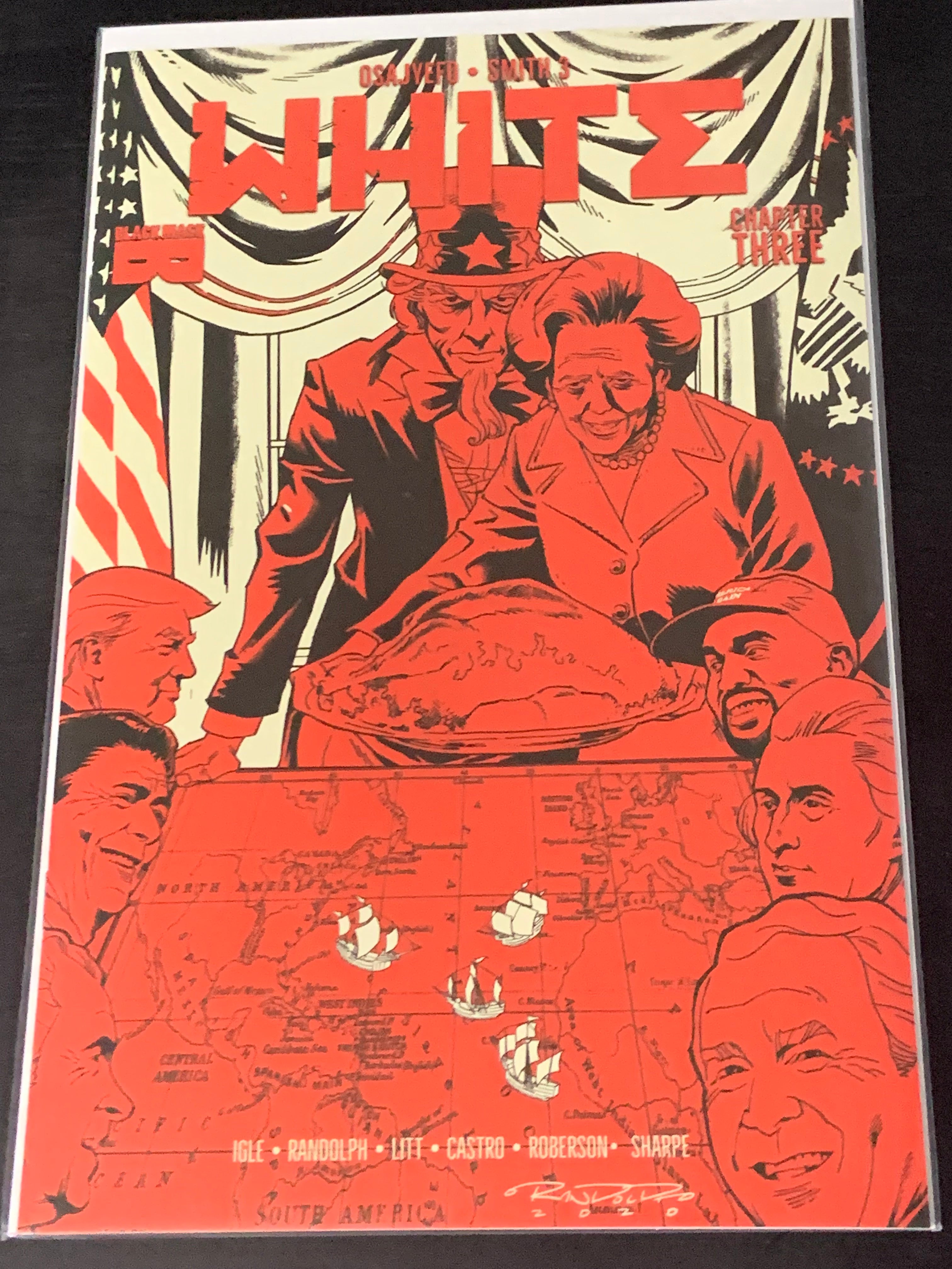 White 3 Black Mask Comics 2nd Print, Limited to 2500 copies