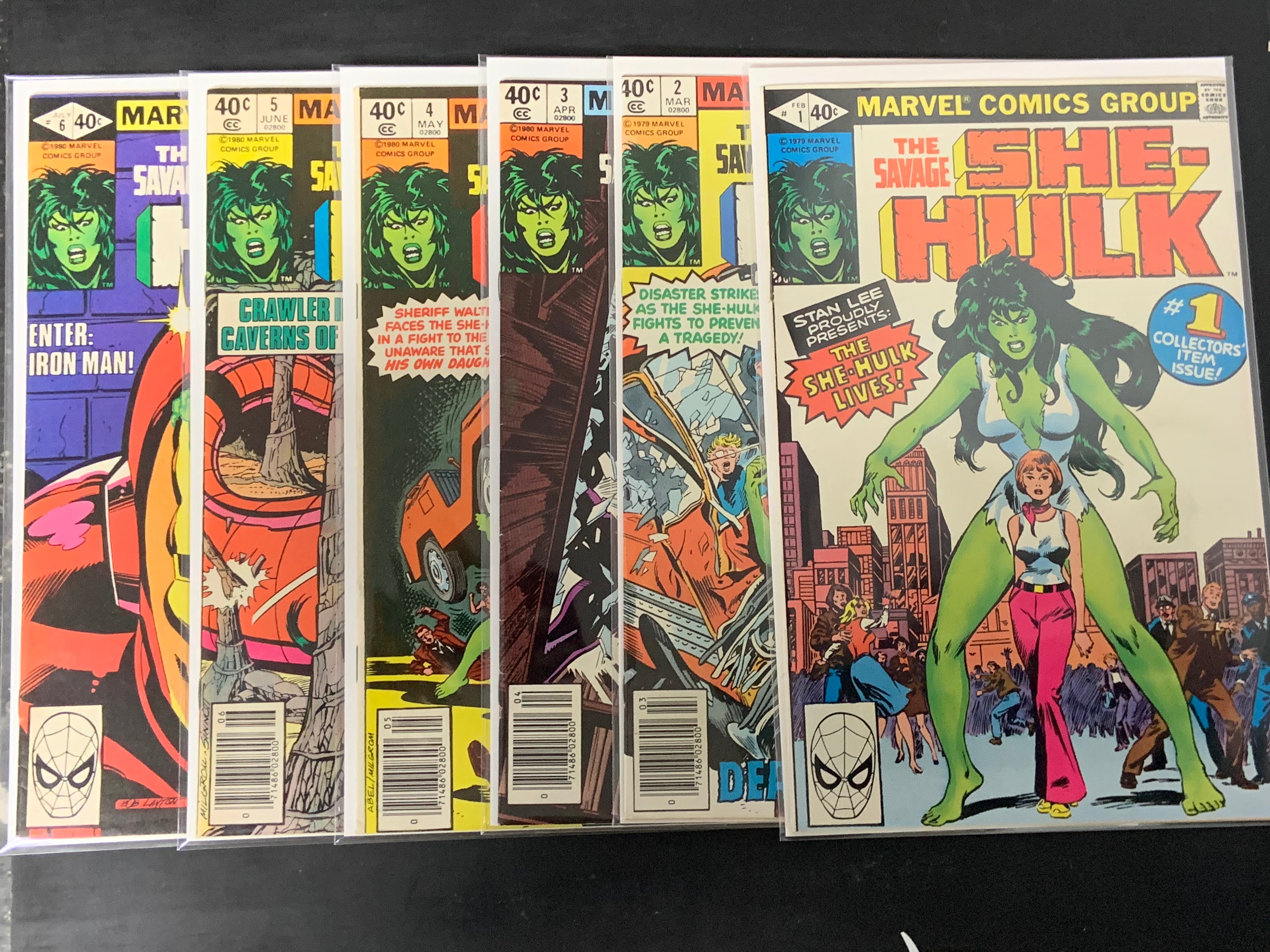 The Savage She-Hulk 1-6 Set Marvel 1980 1st App & Origin of She-Hulk