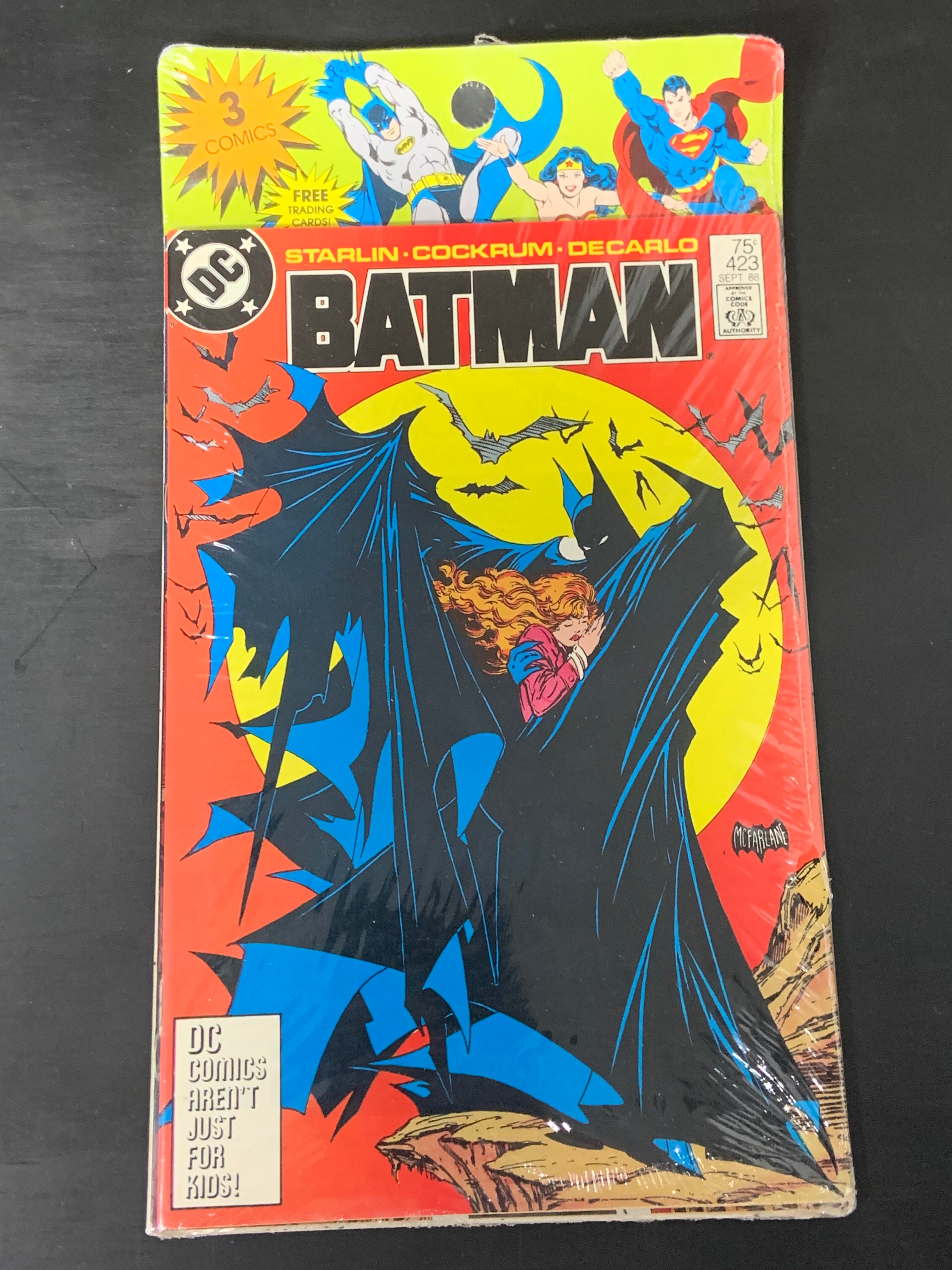 Batman 423 DC 1988 Todd McFarlane Sealed Combo Pack