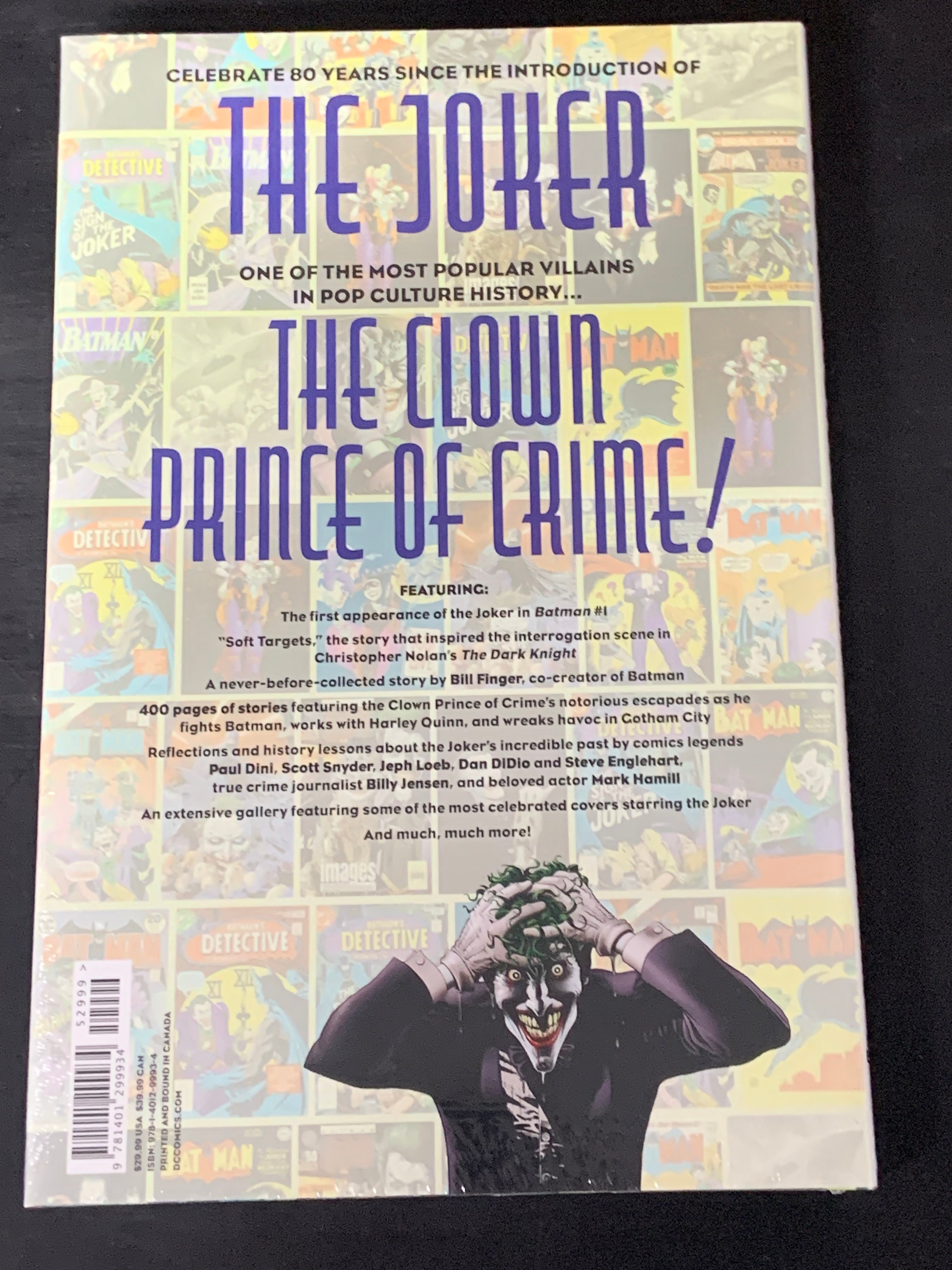 The Joker 80 Years of The Clown Prince Of Crime Deluxe Edition Hardcover DC 400 Pages