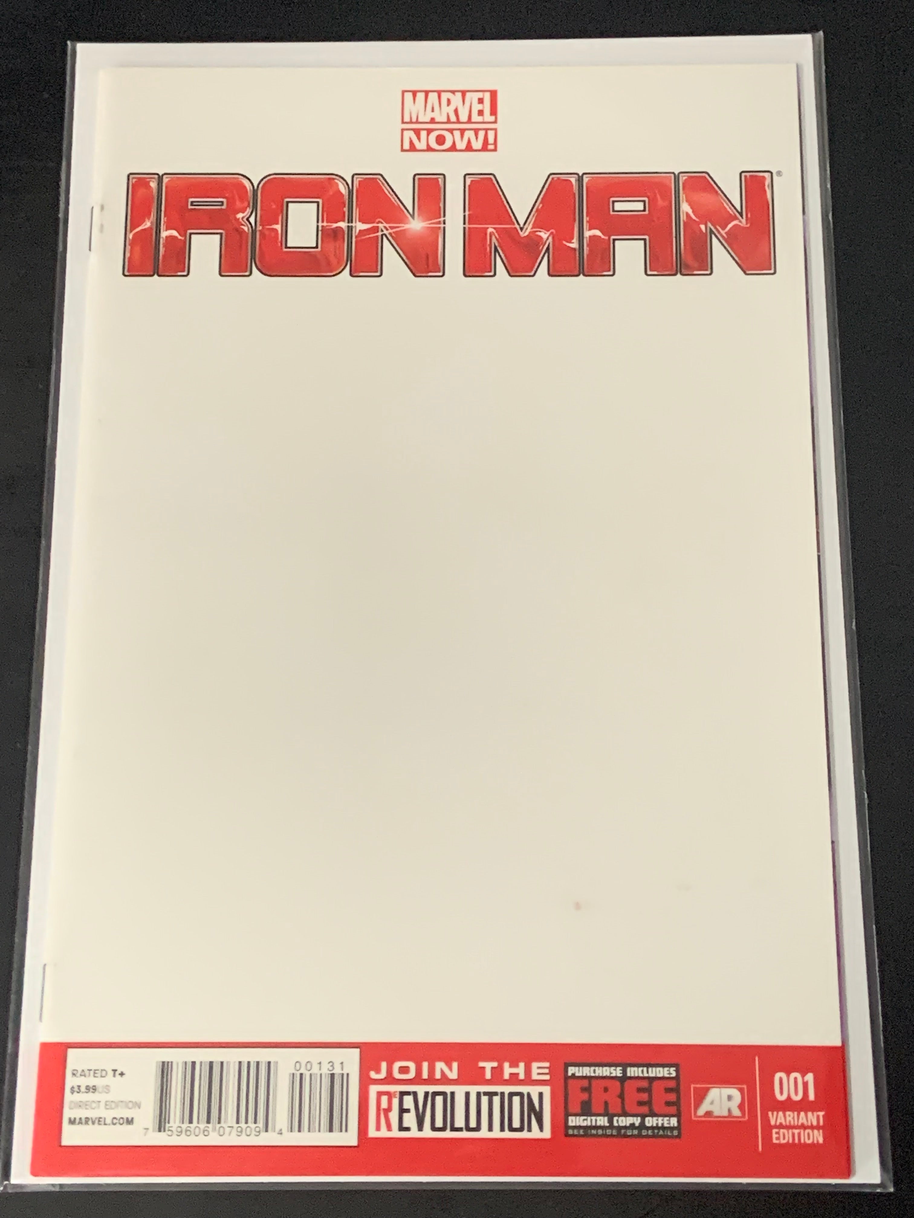 Iron Man 1 Marvel 2013 Blank Sketch 1st App of Nanotech Armor