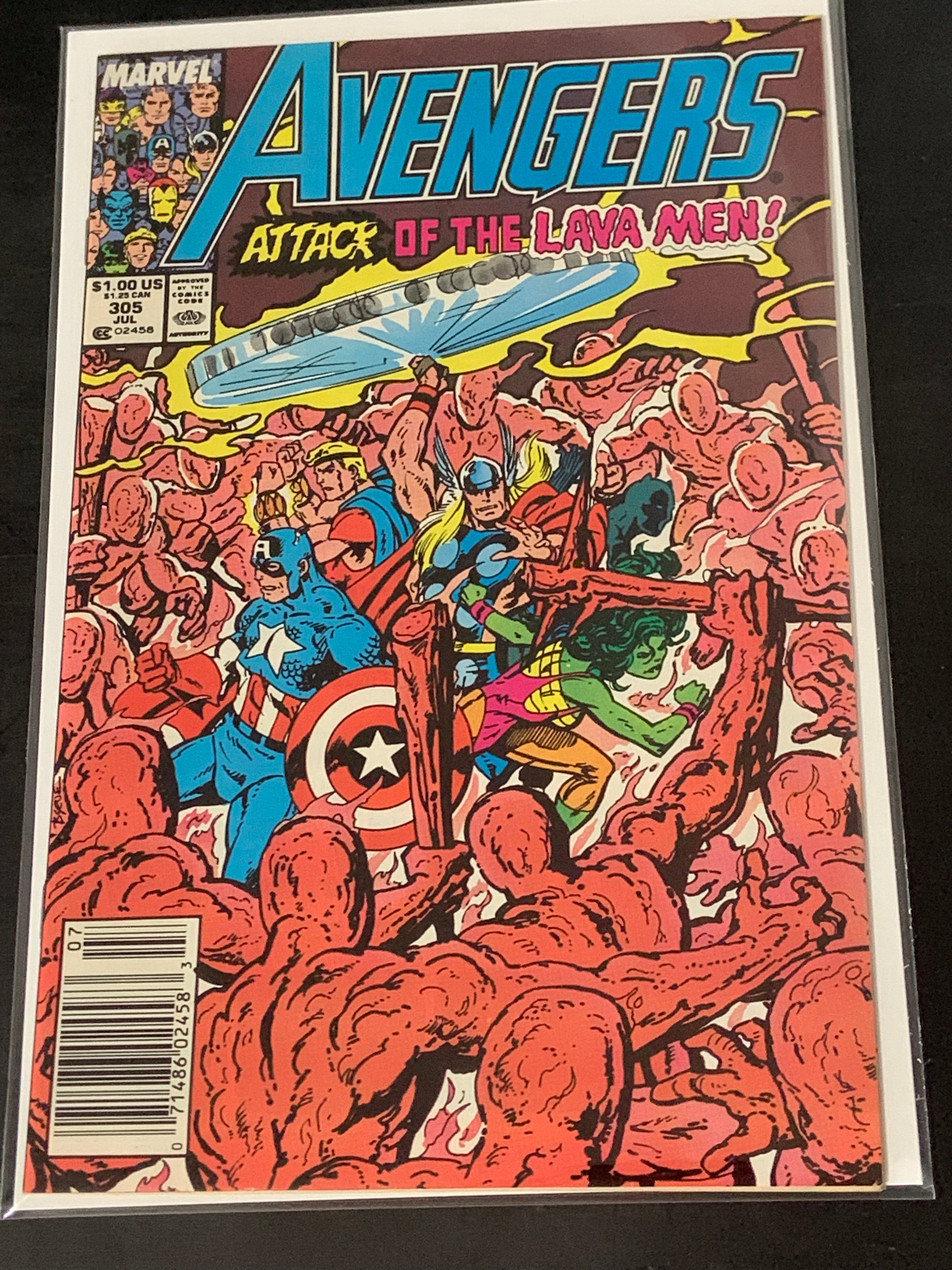 Avengers 305 Marvel 1989 Newsstand John Byrne