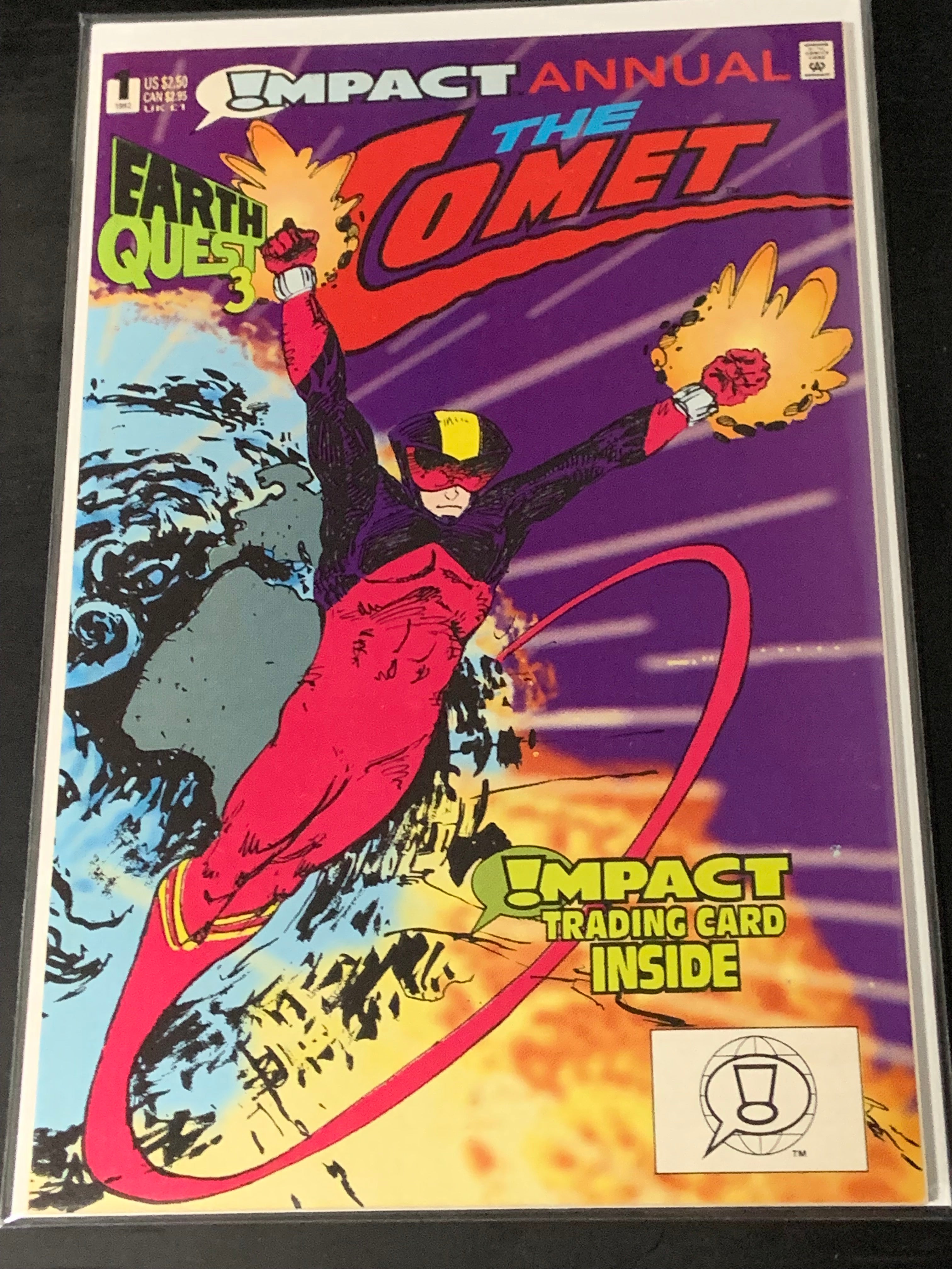 Impact Annual 1 1992 The Comet Trading Card Insert Intact