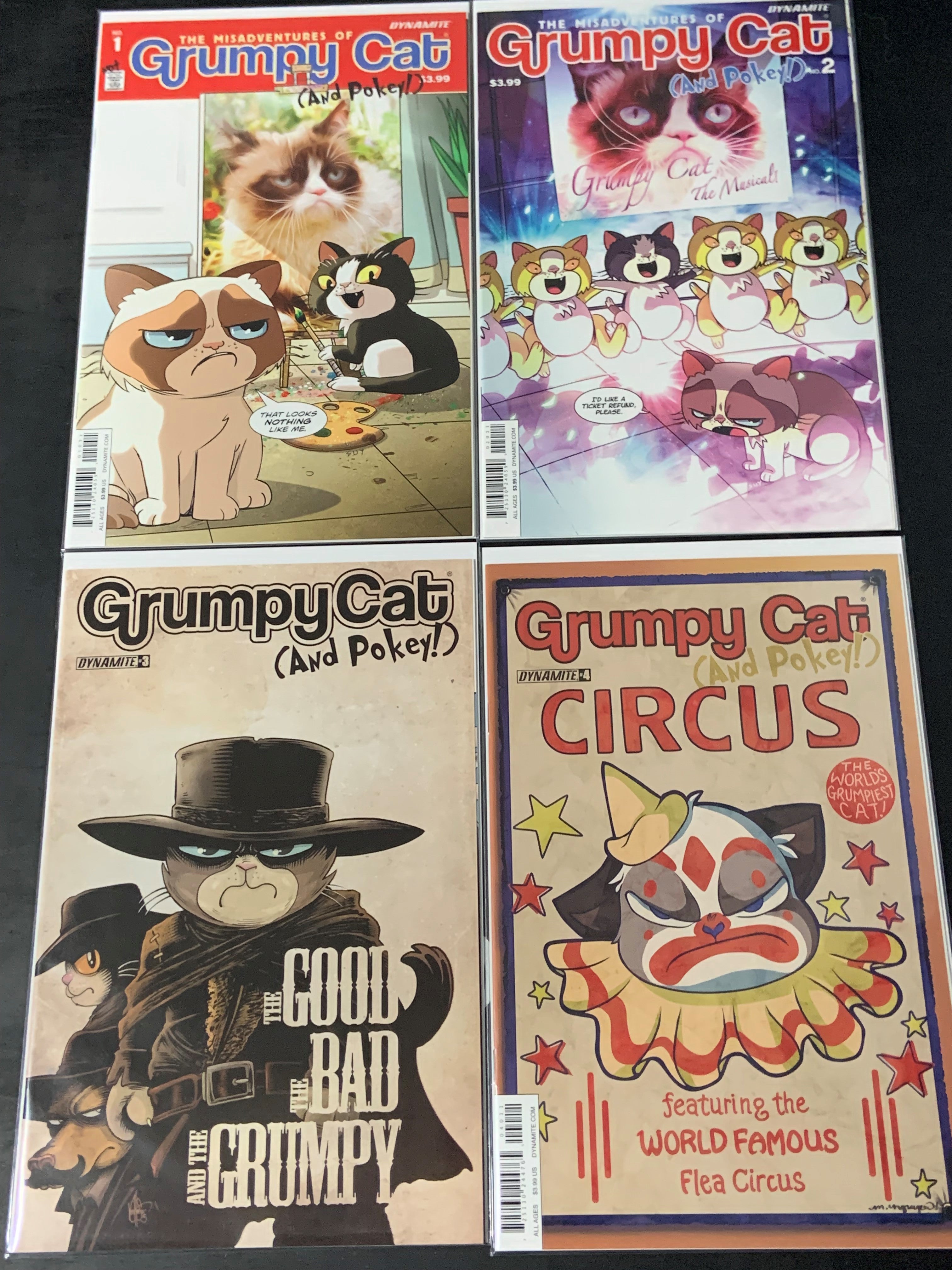 Grumpy Cat Full Set 1--5 Dynamite Comics 2015 Scarce Books