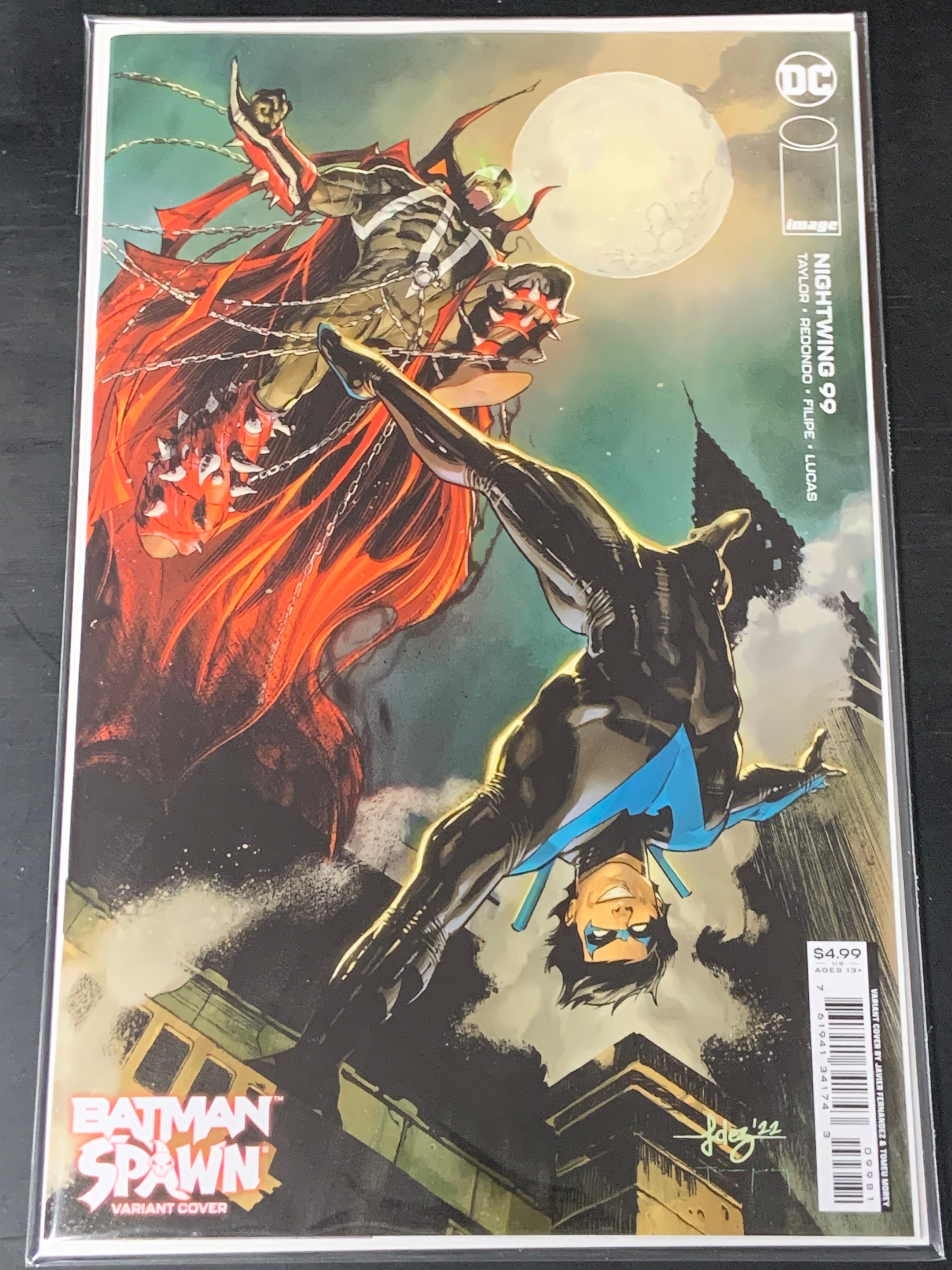 Nightwing 99 DC 2022 Batman Spawn Variant Cover