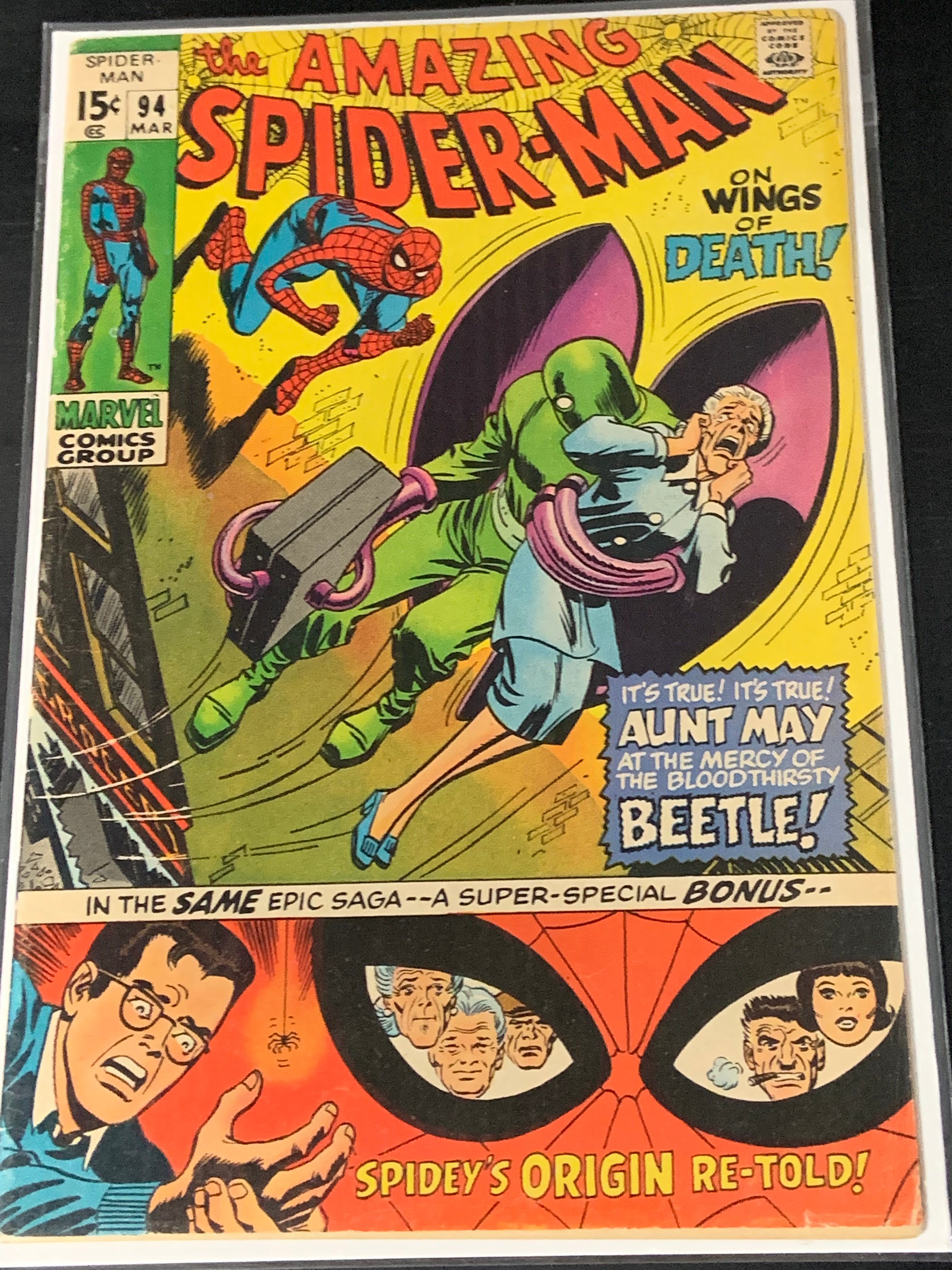 Amazing Spider-Man 94 Marvel 1971 Origin Retold